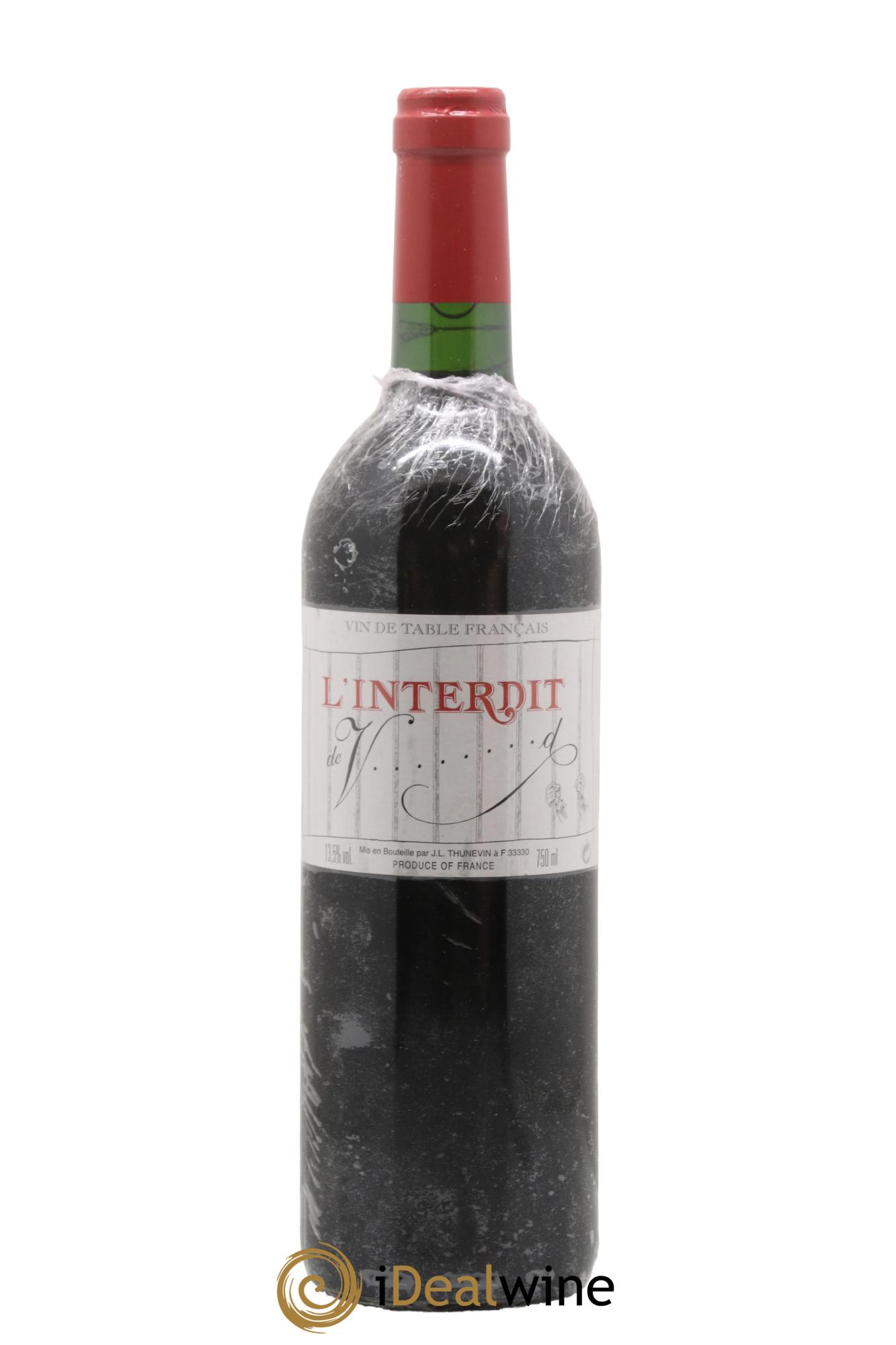 L'Interdit de Valandraud 2000 - Lot of 1 bottle - 0