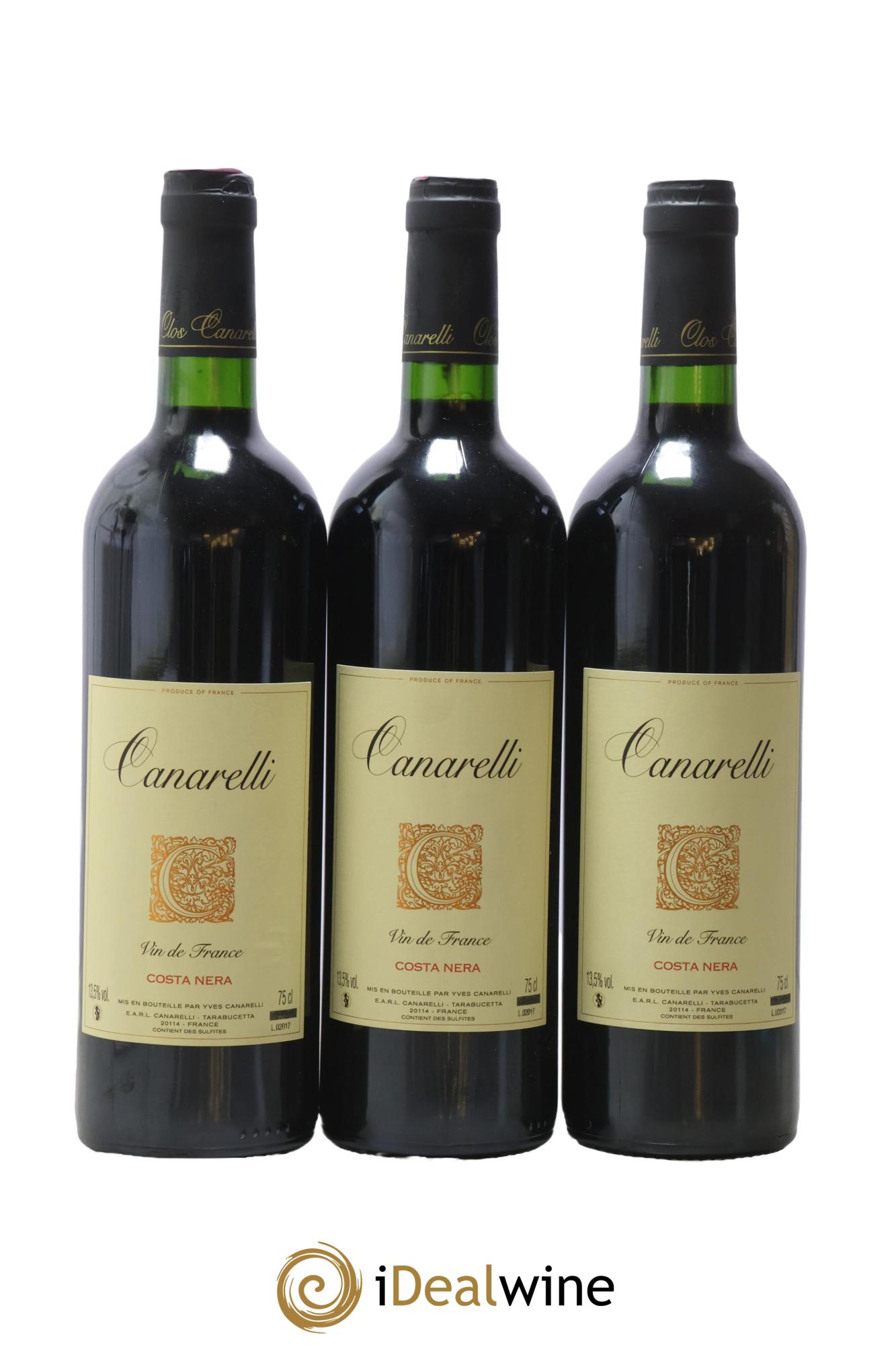Vin de France Costa Nera Clos Canarelli 2017 - Posten von 3 Flaschen - 0