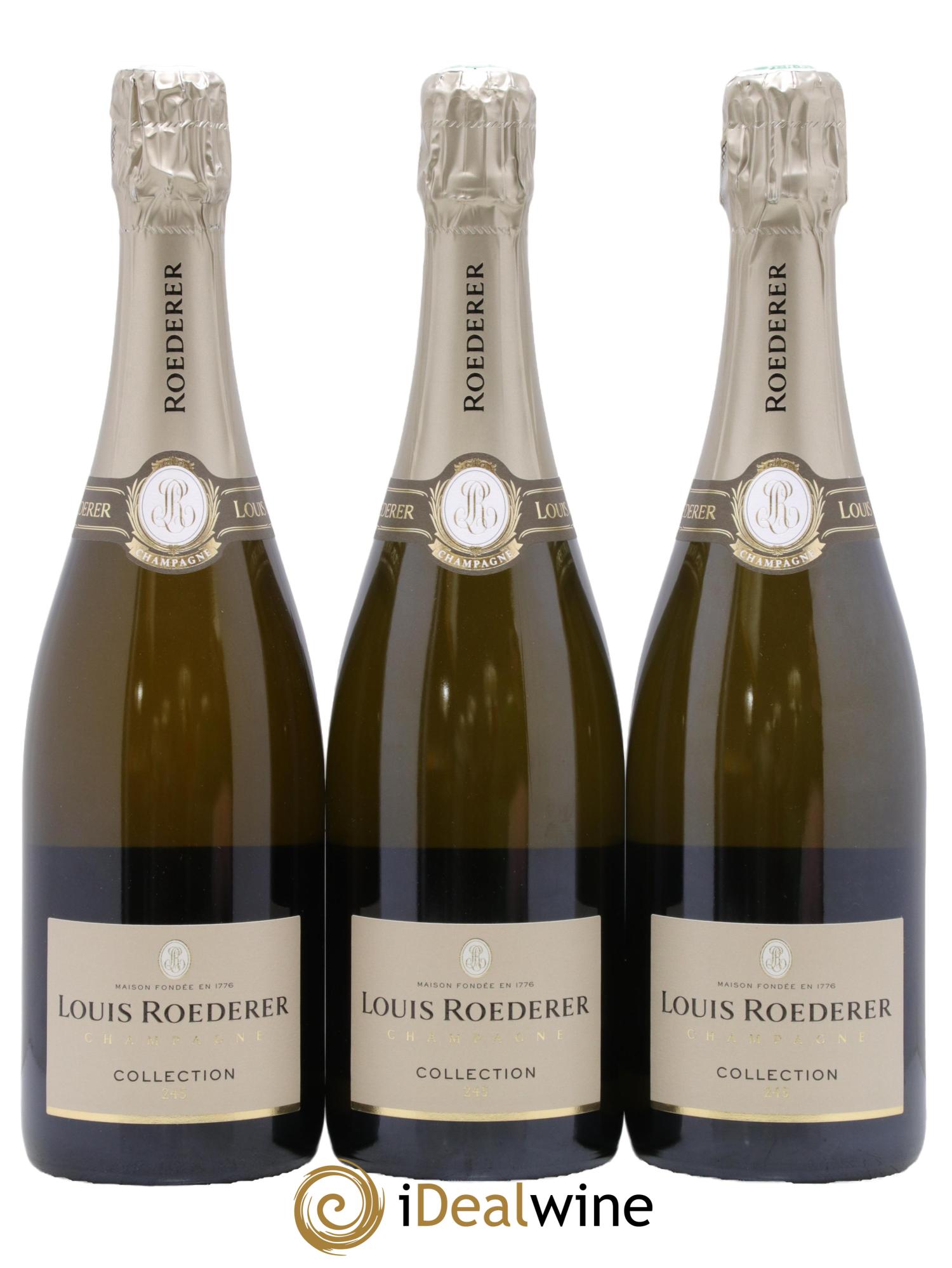 Collection 245 Brut Louis Roederer - Lotto di 3 bottiglie - 0