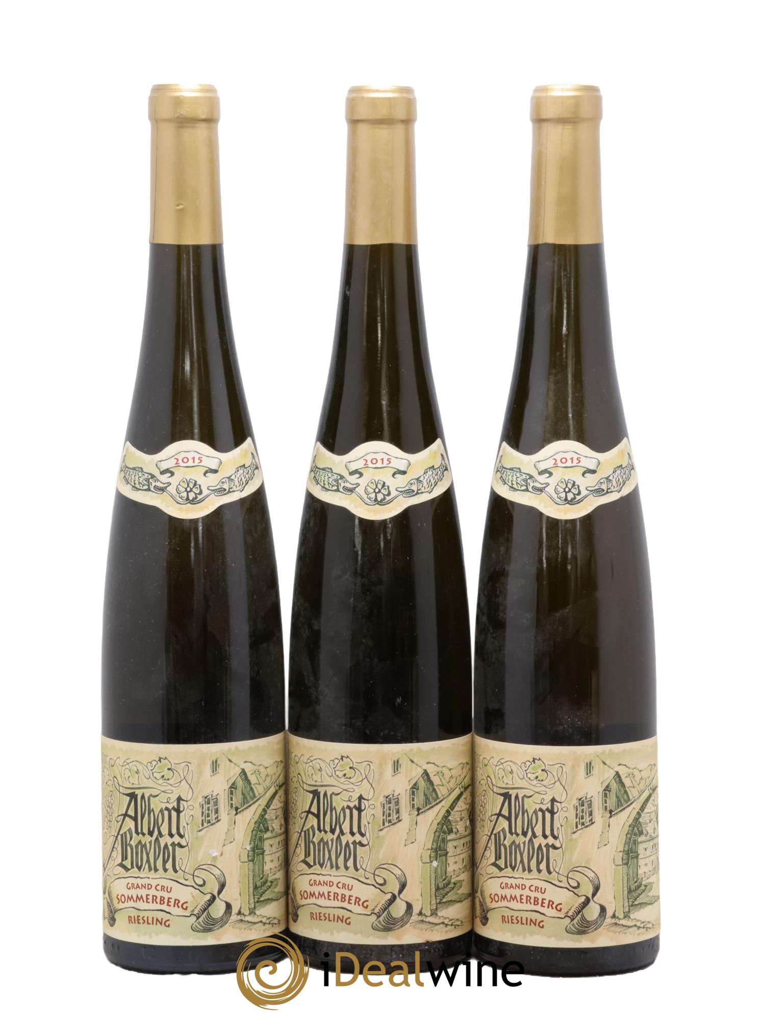 Alsace Riesling Grand Cru Sommerberg D Albert Boxler 2015 - Lot de 3 bouteilles - 0