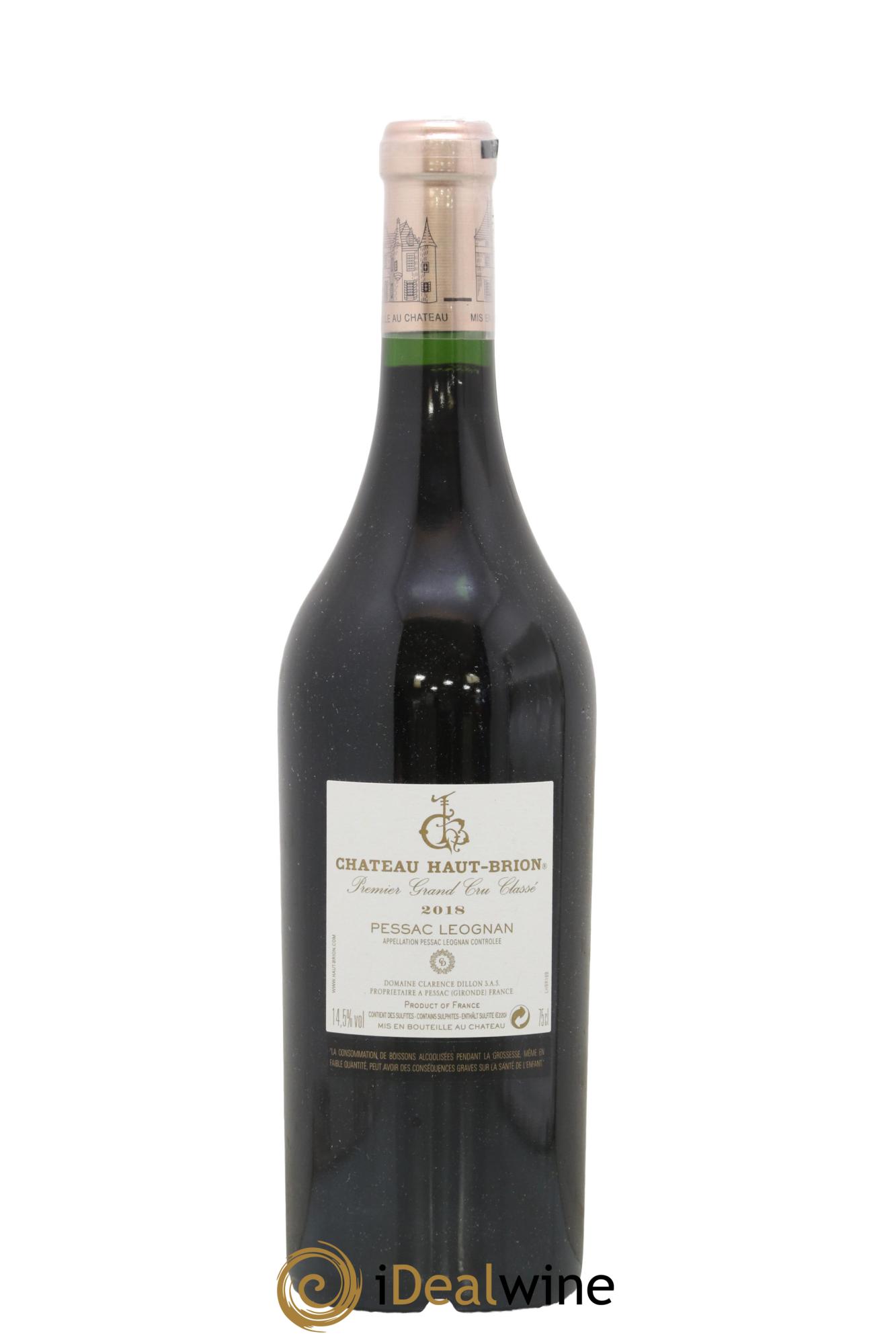 Château Haut Brion 1er Grand Cru Classé  2018 - Lot of 1 bottle - 1