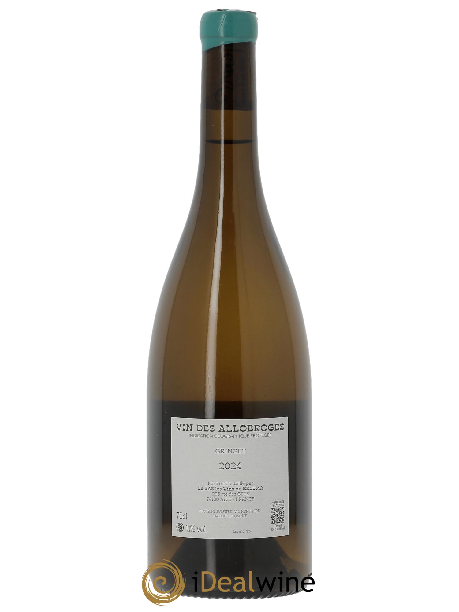 Vin des Allobroges Gringet Imago Domaine Belema 2024 - Lotto di 1 bottiglia - 1
