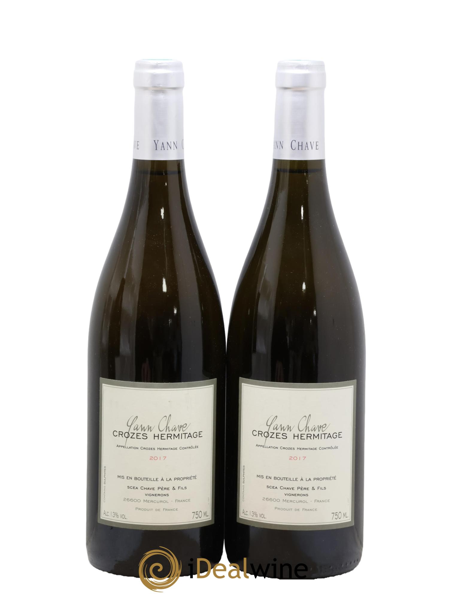 Crozes-Hermitage Yann Chave 2017 - Lot de 2 bouteilles - 0