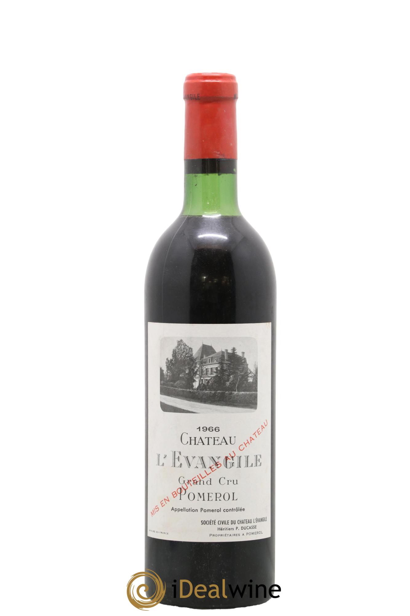 Château l' Évangile 1966 - Lot de 1 bouteille - 0