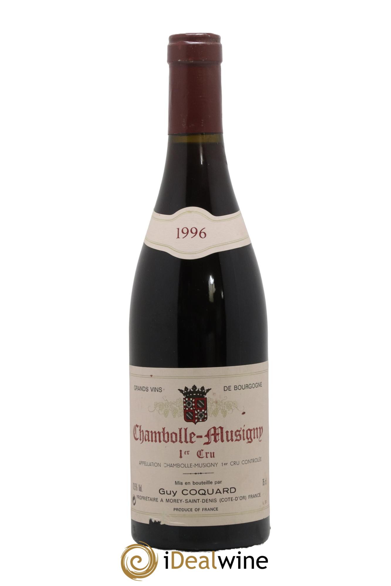Chambolle-Musigny 1er Cru Guy Coquard 1996 - Lot de 1 bouteille - 0