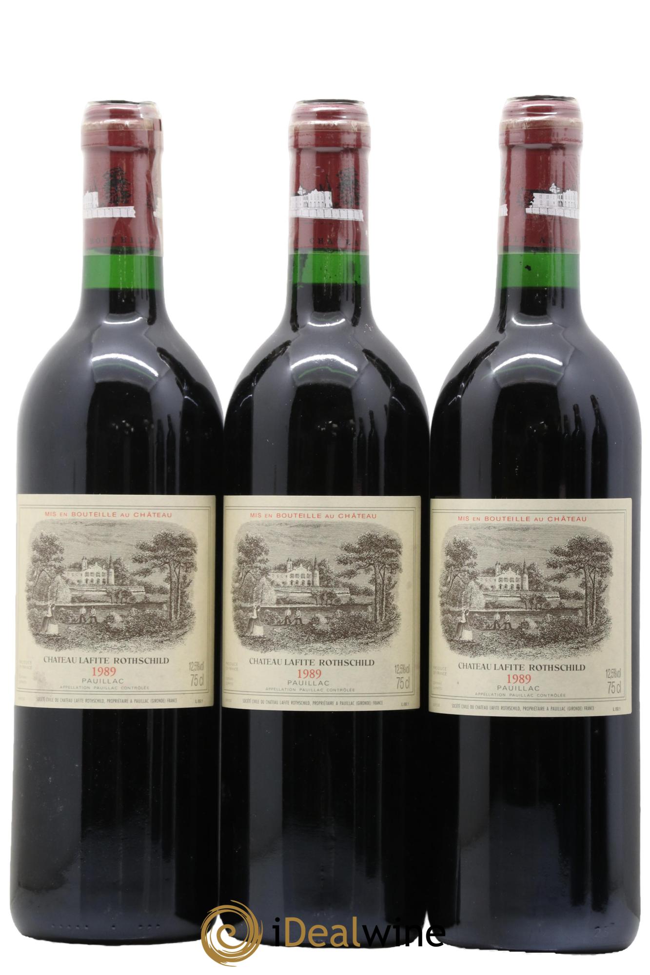 Château Lafite Rothschild 1er Grand Cru Classé 1989 - Lot de 6 bouteilles - 1