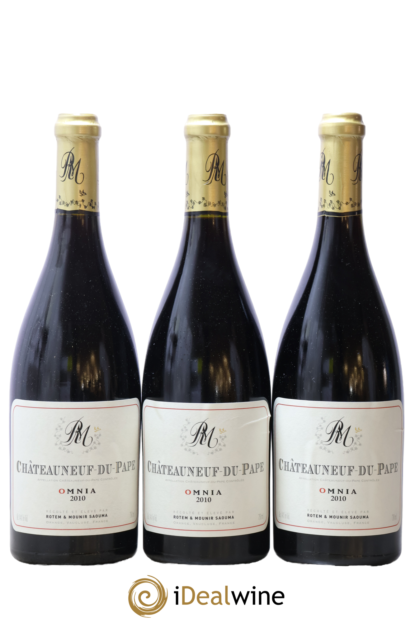 Châteauneuf-du-Pape Omnia Rotem et Mounir Saouma 2010 - Lot de 3 bouteilles - 0