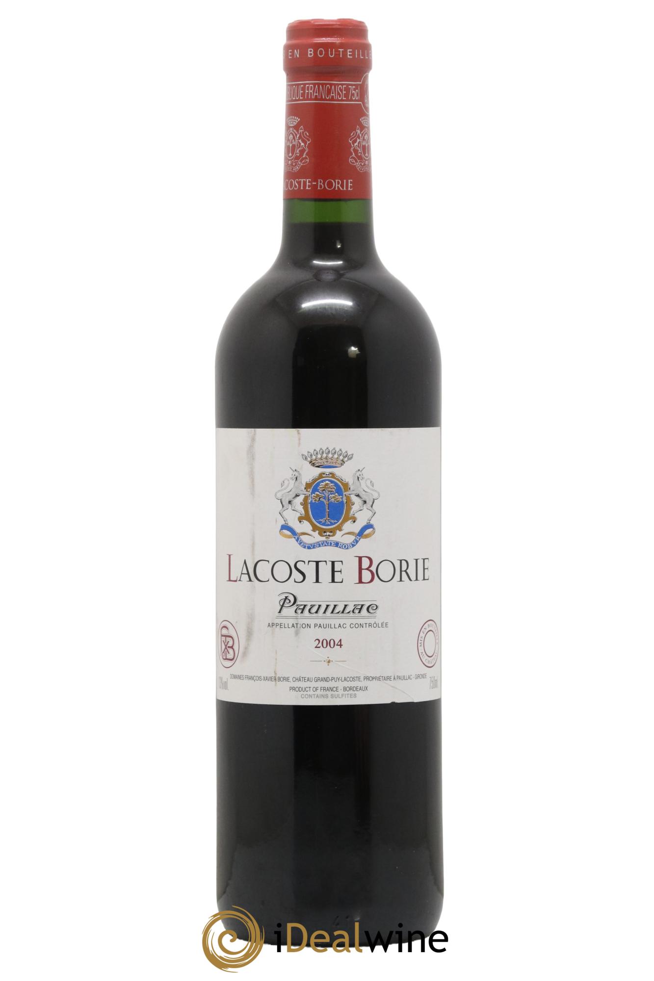 Lacoste Borie 2004 - Lot de 1 bouteille - 0