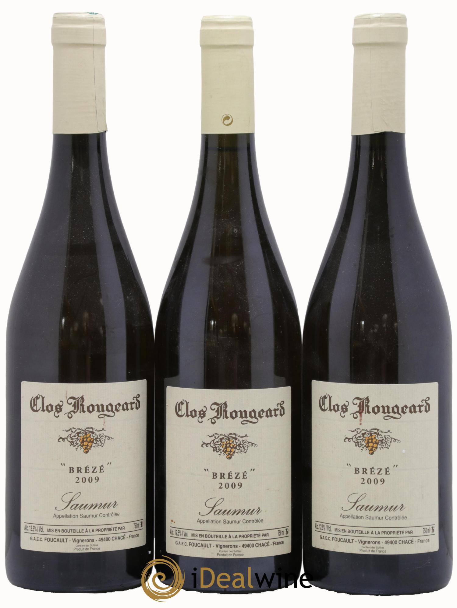 Saumur Brézé Clos Rougeard 2009 - Lot de 3 bouteilles - 0