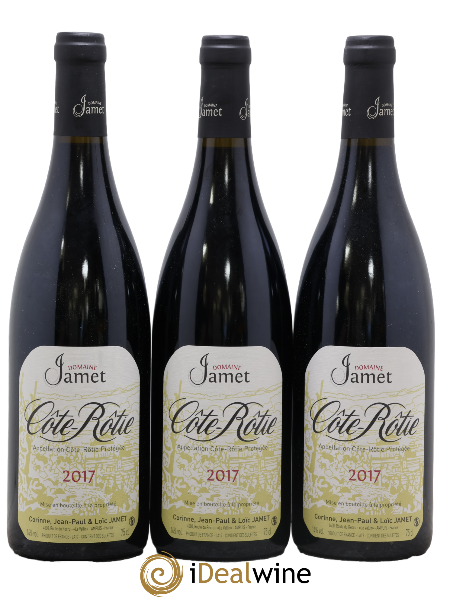 Côte-Rôtie Jamet (Domaine) 2017 - Lot de 3 bouteilles - 0