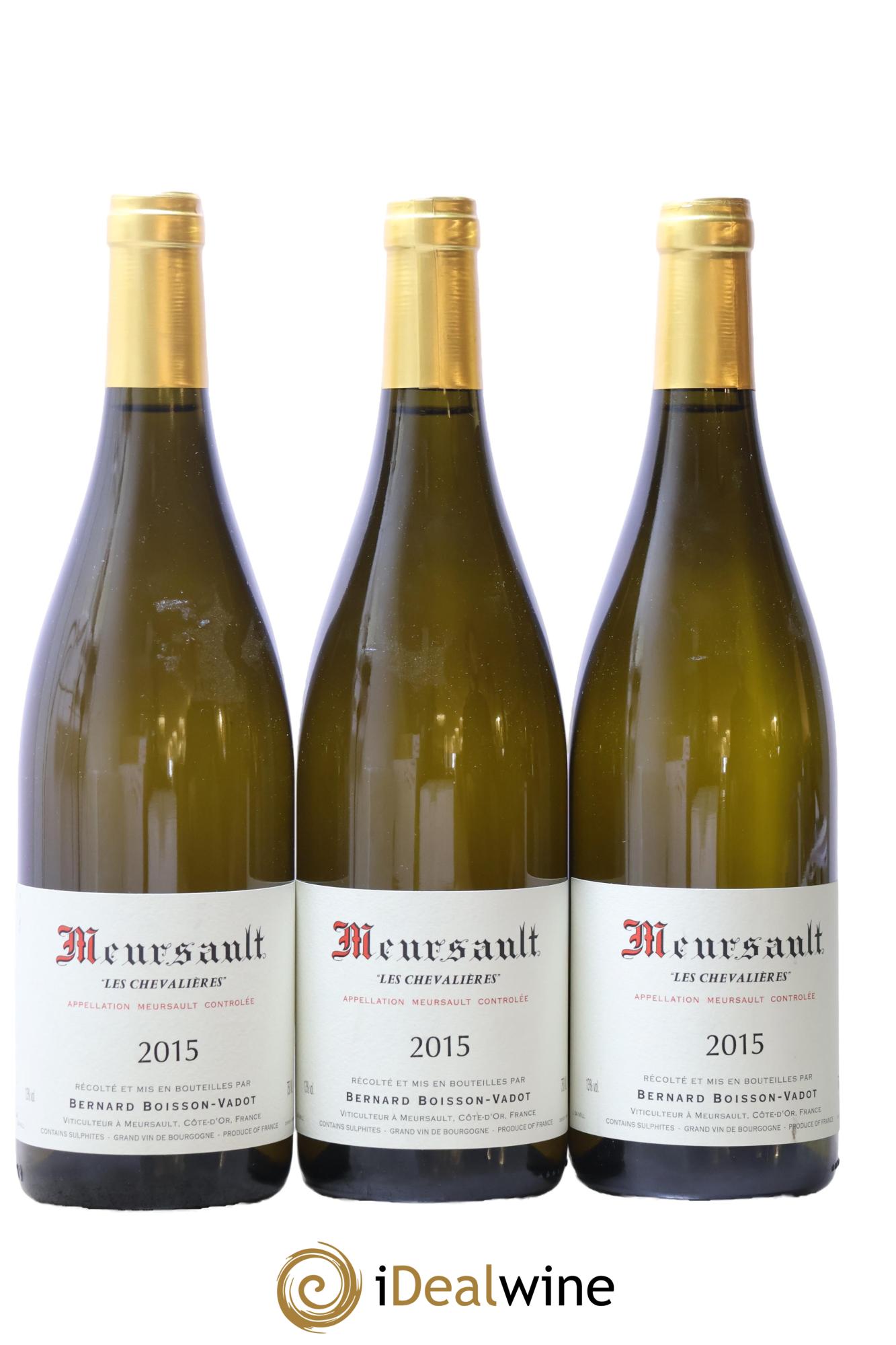 Meursault Les Chevalières Boisson-Vadot (Domaine) 2015 - Lot de 3 bouteilles - 0