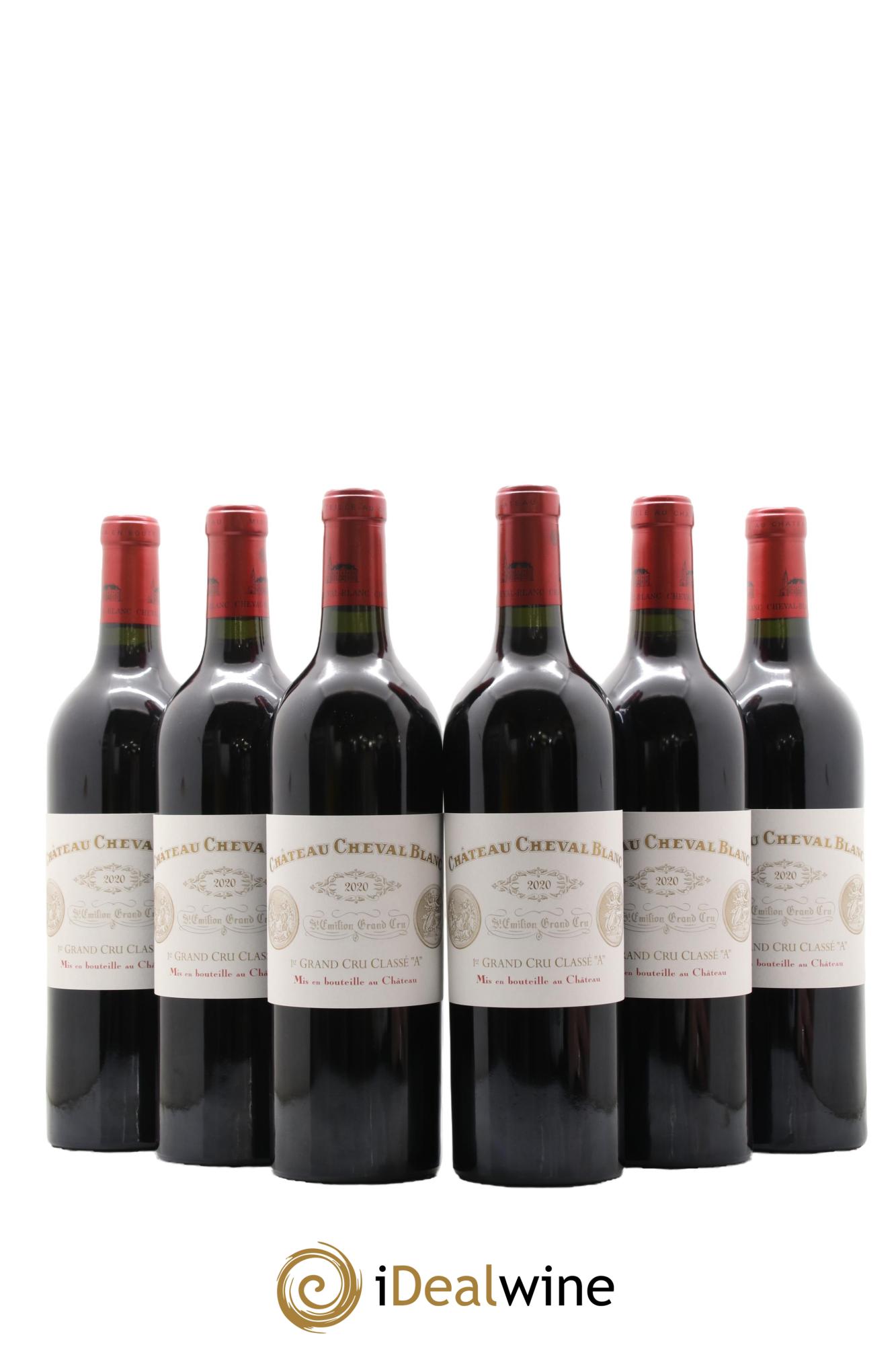 Château Cheval Blanc 1er Grand Cru Classé A 2020 - Lot de 6 bouteilles - 0