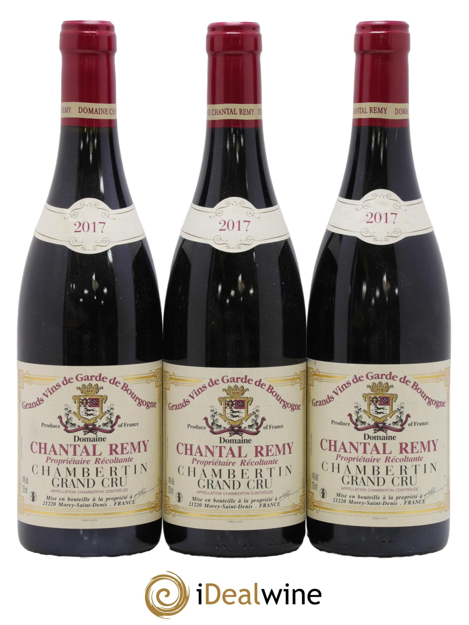 Chambertin Grand Cru Louis Remy - Chantal Remy (Domaine)  2017 - Posten von 3 Flaschen - 0