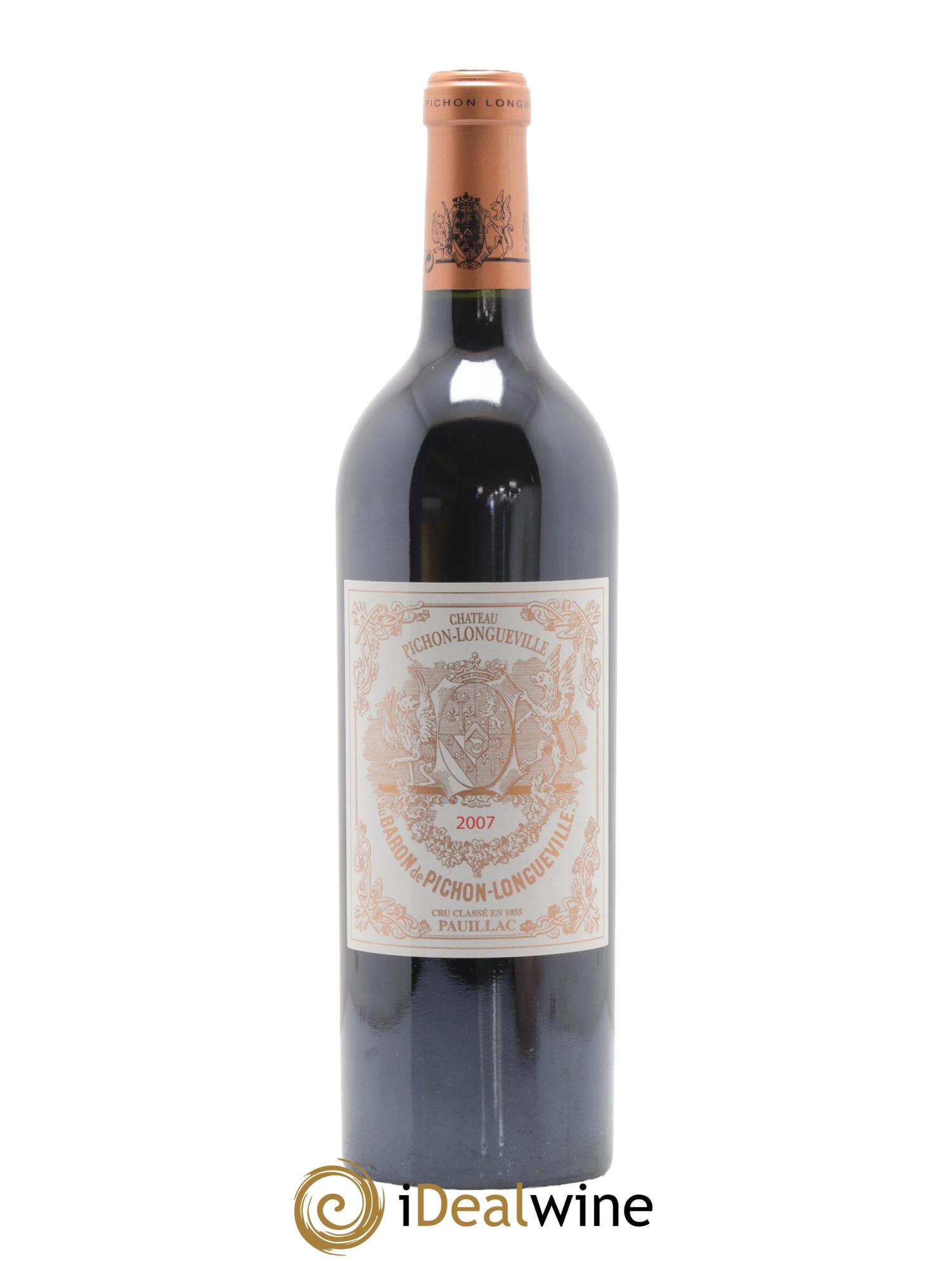 Pichon Longueville Baron 2ème Grand Cru Classé 2007 - Lot de 1 bouteille - 0