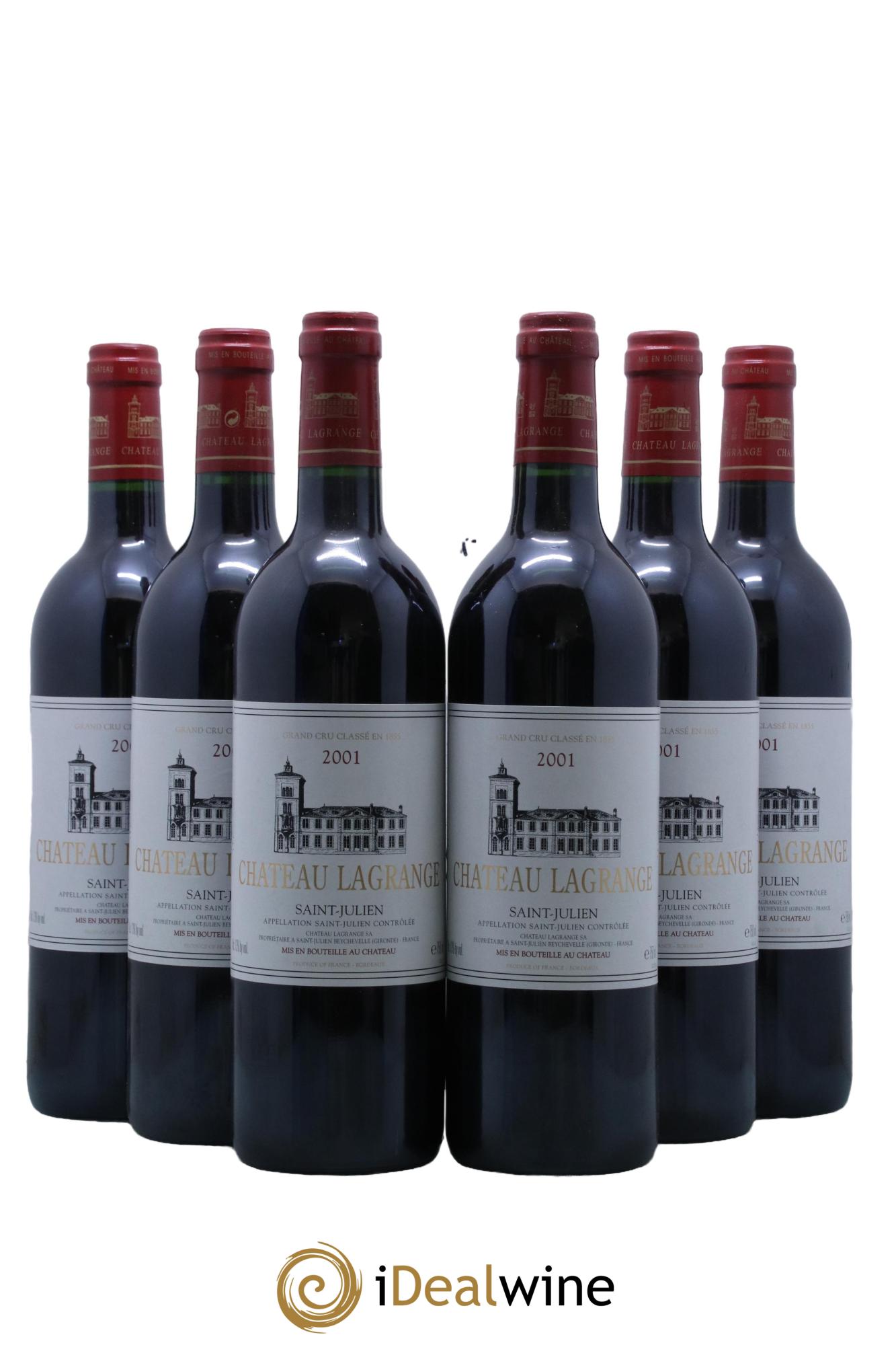 Château Lagrange 3ème Grand Cru Classé 2001 - Lot de 6 bouteilles - 0
