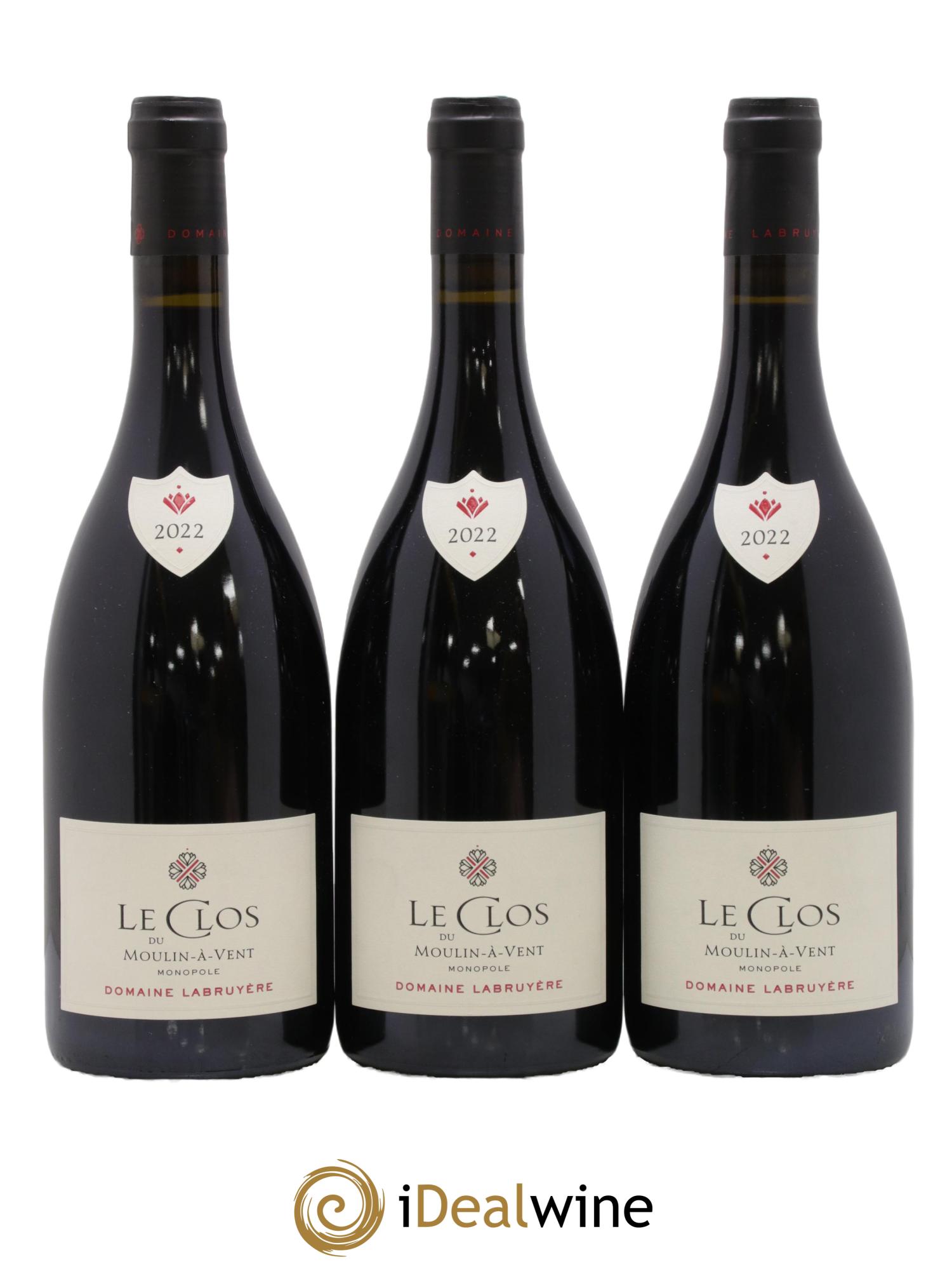 Moulin-à-Vent Le Clos Monopole Domaine Labruyère 2022 - Lot de 3 bouteilles - 0