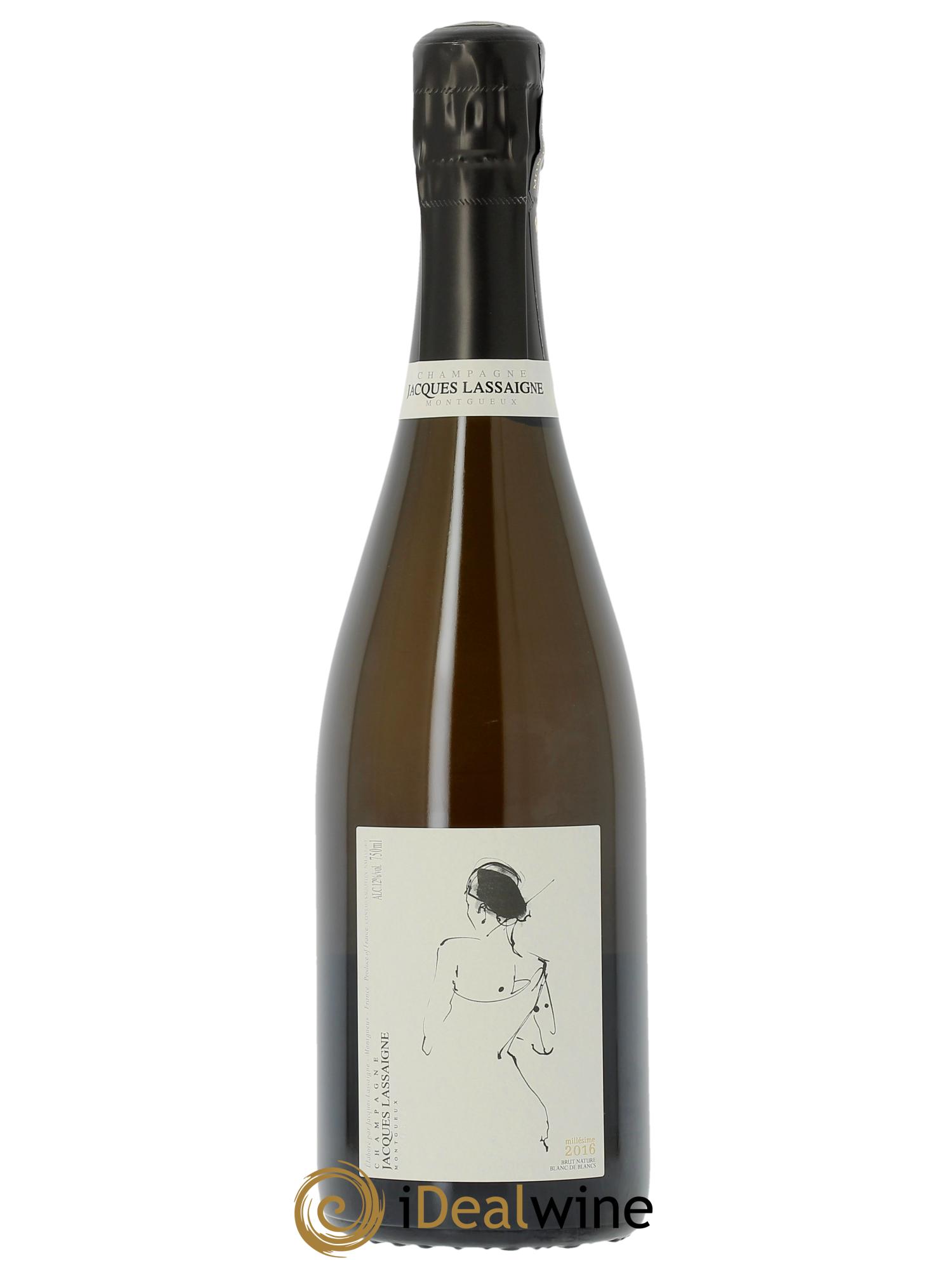 Blanc de Blancs millésimé Brut Nature Jacques Lassaigne  2016 - Lot de 1 bouteille - 0