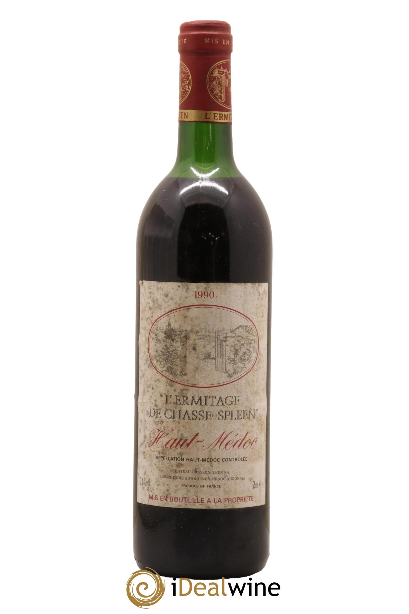 Héritage (Ermitage) de Chasse Spleen 1990 - Lot de 1 bouteille - 0