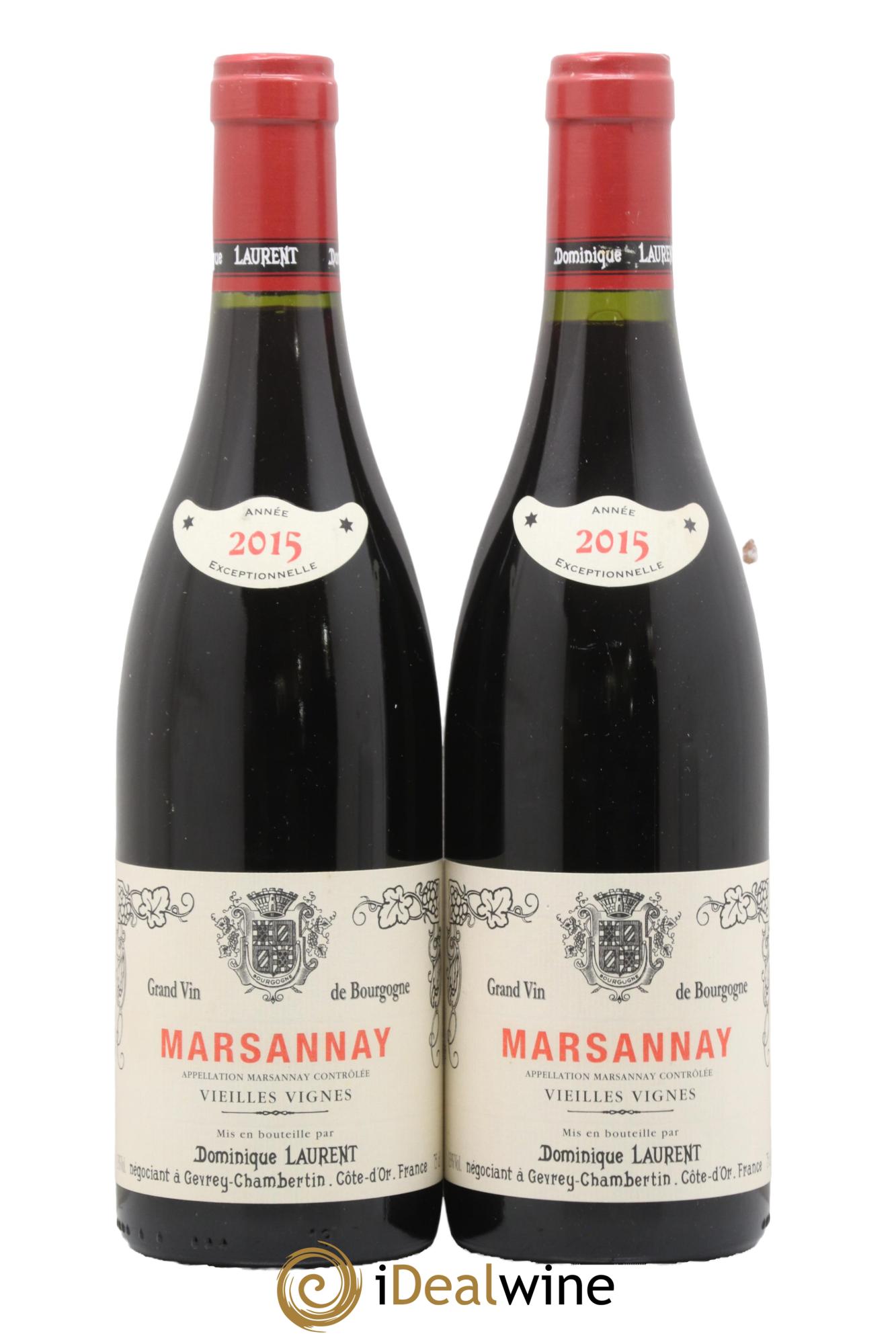 Marsannay Vieilles vignes Dominique Laurent 2015 - Lot de 2 bouteilles - 0