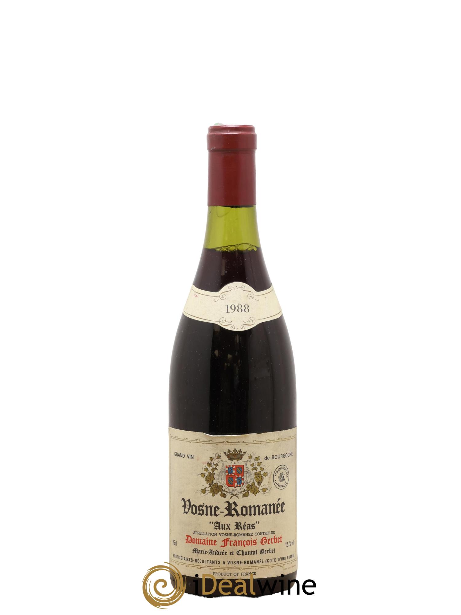 Vosne-Romanée Aux Réas François Gerbet 1988 - Lot of 1 bottle - 0