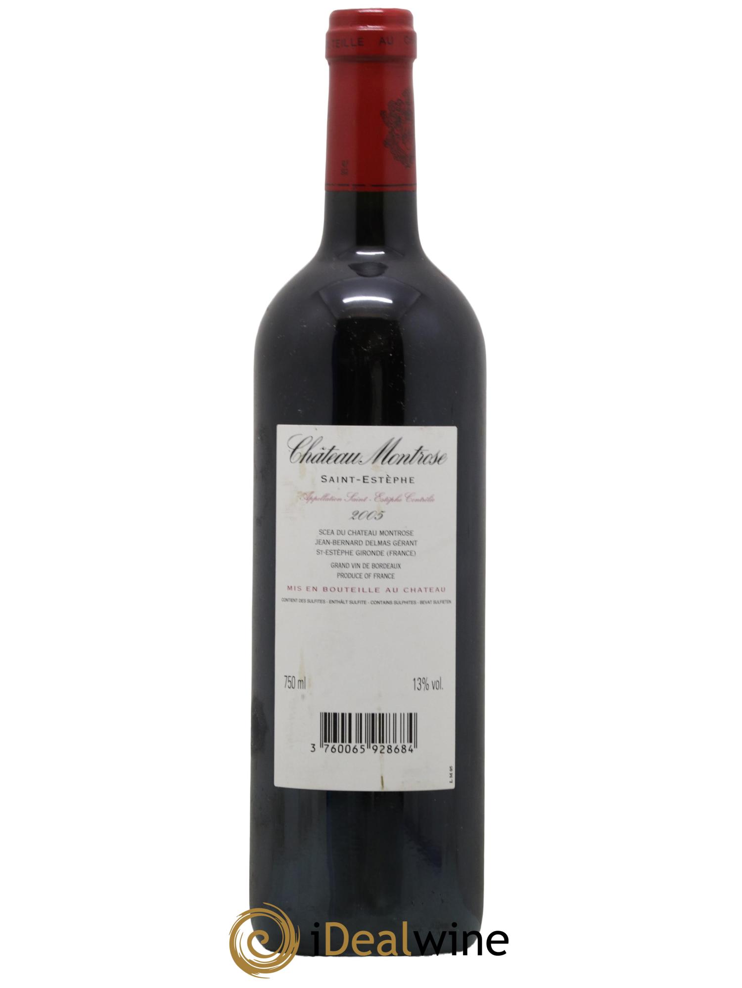 Château Montrose 2ème Grand Cru Classé 2005 - Lot de 1 bouteille - 1