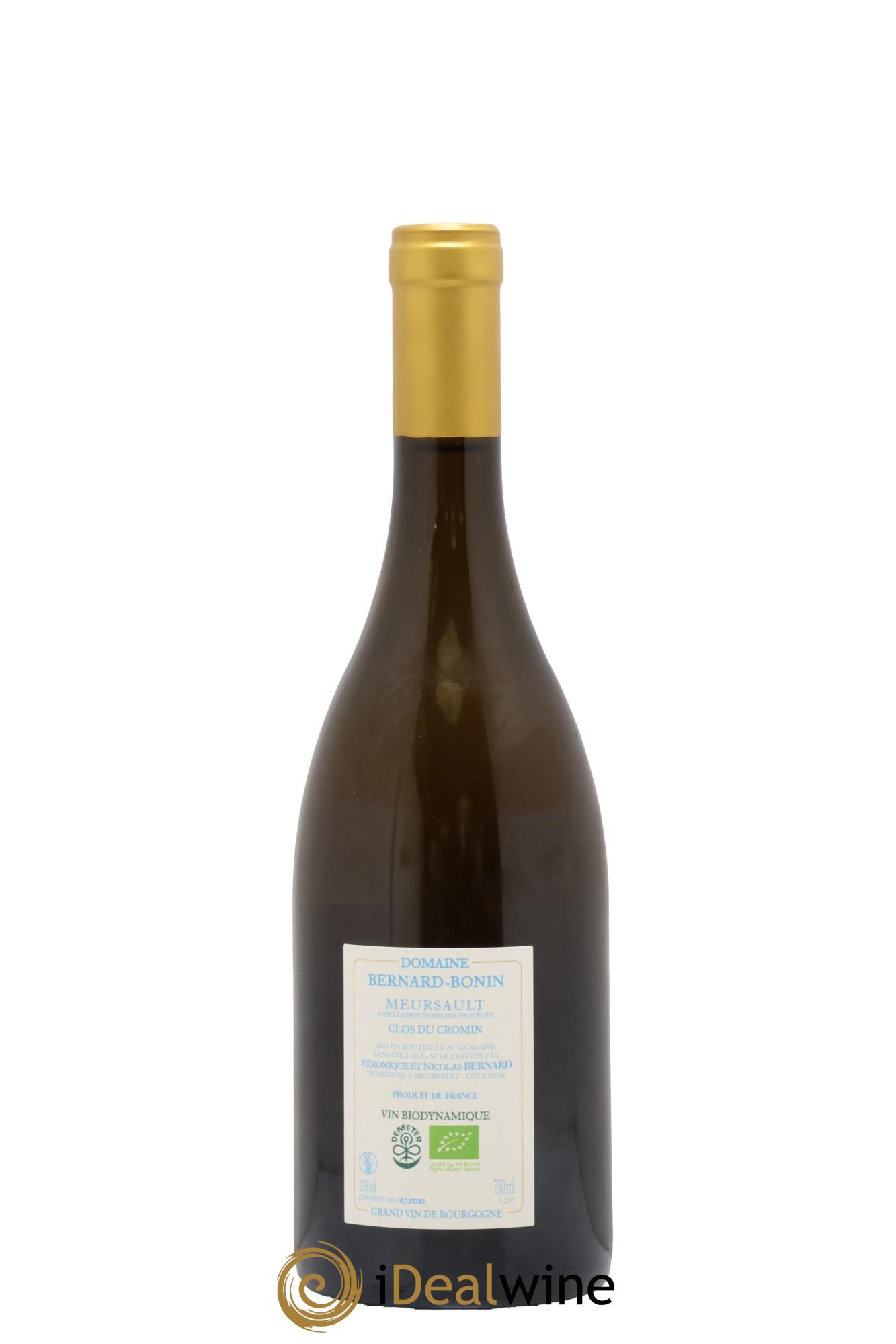 Meursault Clos du Cromin Le Pré de Manche Bernard Bonin 2023 - Lot of 1 bottle - 1