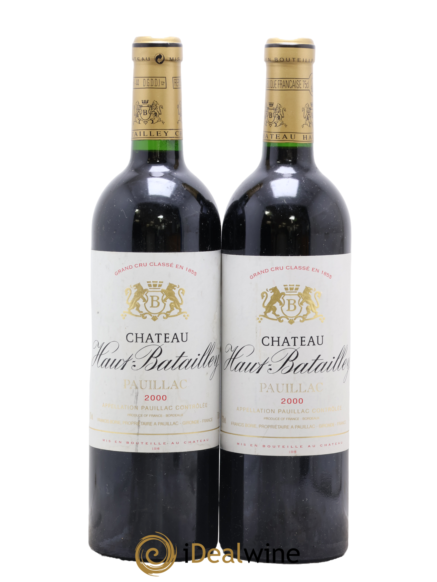 Château Haut Batailley 5ème Grand Cru Classé 2000 - Posten von 2 Flaschen - 0