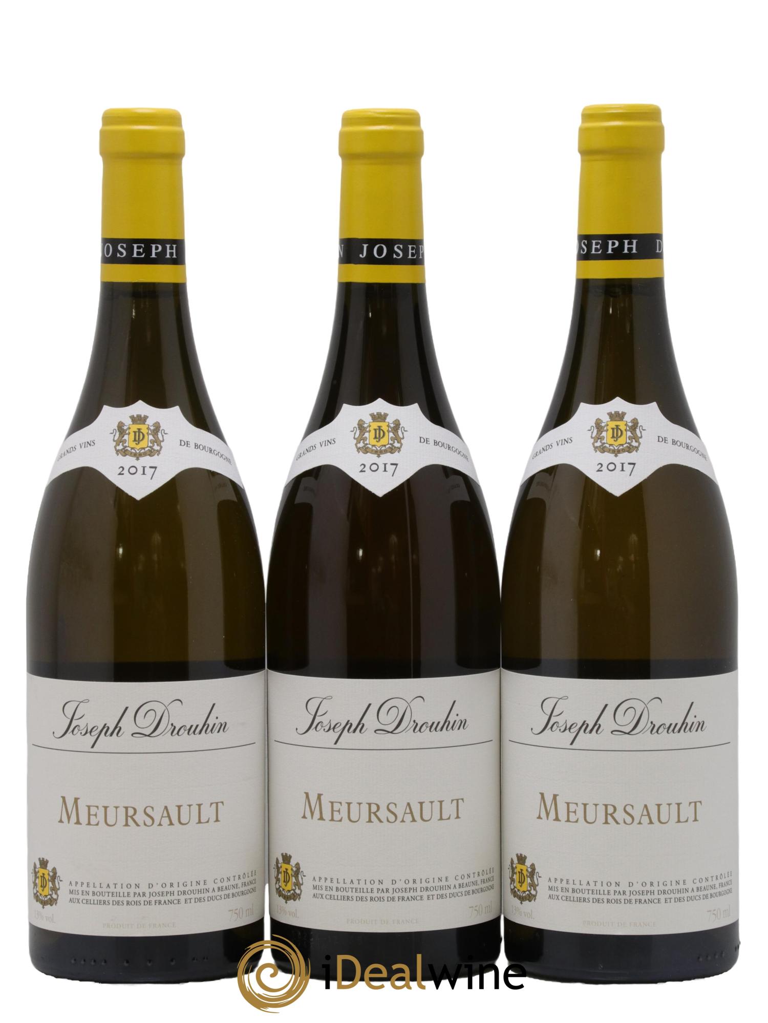 Meursault Joseph Drouhin 2017 - Lot de 3 bouteilles - 0