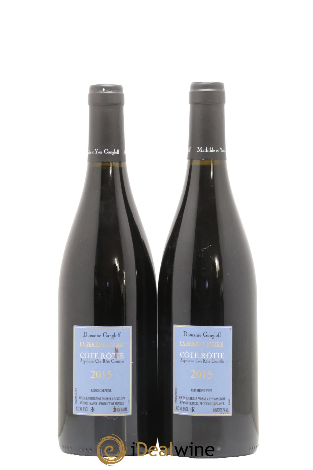 Côte-Rôtie La Sereine Noire Gangloff (Domaine) 2015 - Lot of 2 bottles - 1