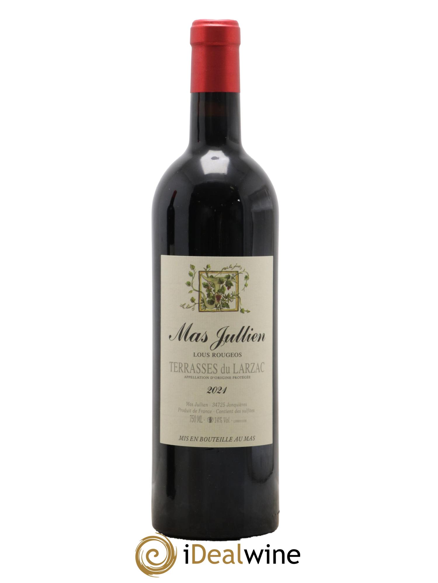 Terrasses du Larzac Mas Jullien Lous Rougeos Olivier Jullien 2021 - Lotto di 1 bottiglia - 0