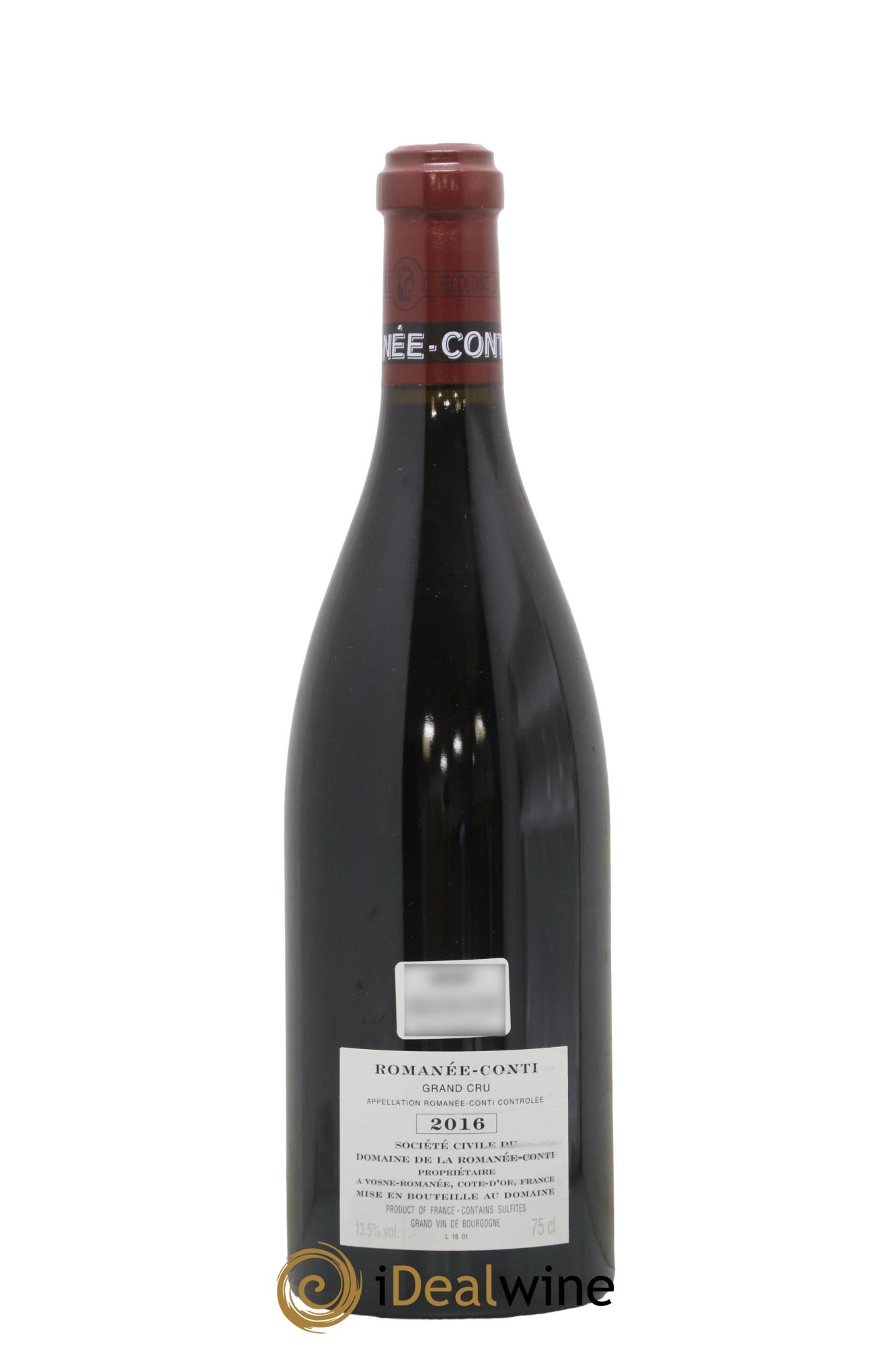 Romanée-Conti Grand Cru Domaine de la Romanée-Conti 2016 - Lot of 1 bottle - 1