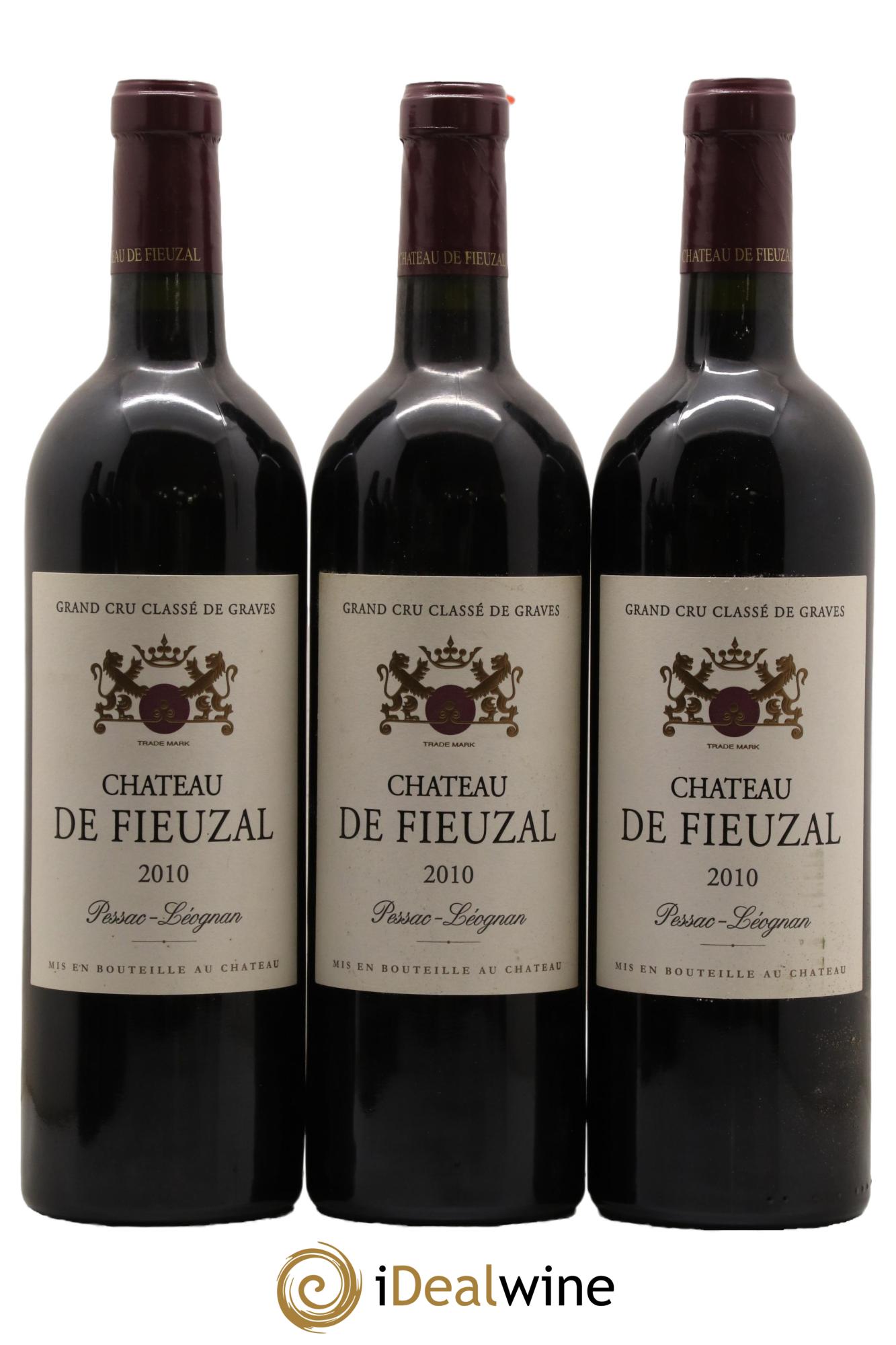 Château de Fieuzal Cru Classé de Graves  2010 - Posten von 6 Flaschen - 2