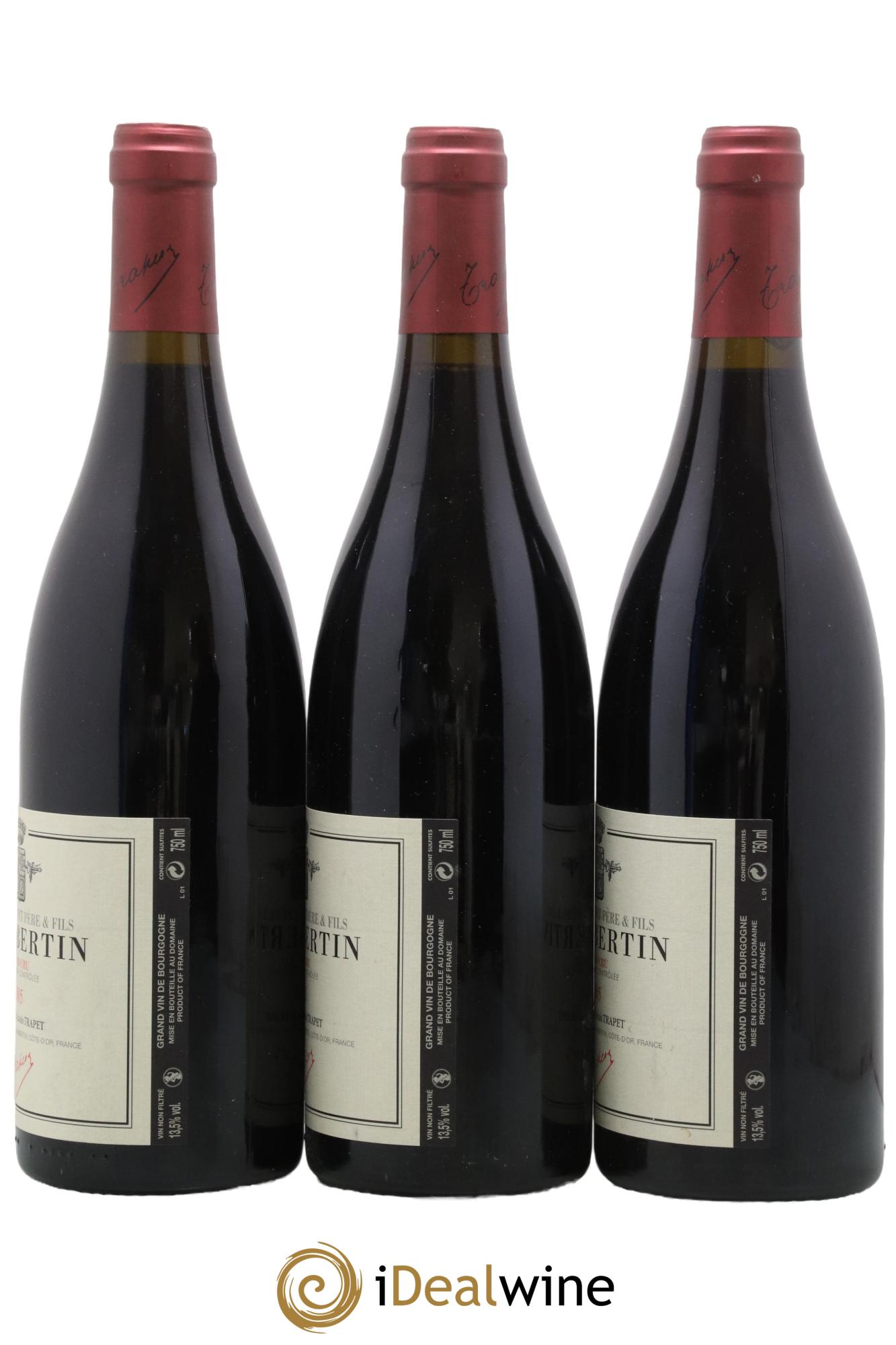 Chambertin Grand Cru Domaine Trapet 2005 - Lot of 3 bottles - 1