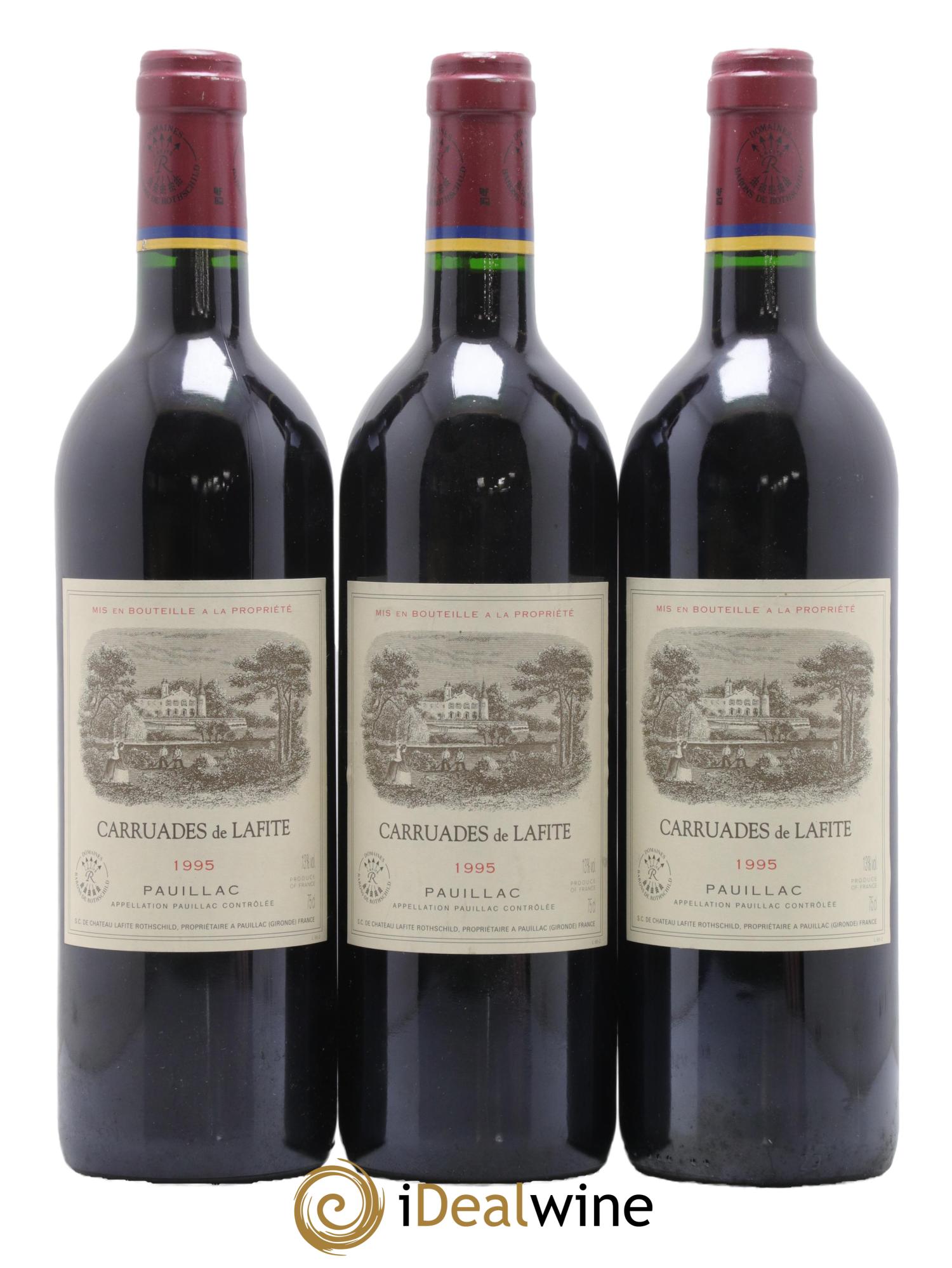 Carruades de Lafite Rothschild Second Vin 1995 - Lotto di 3 bottiglie - 0