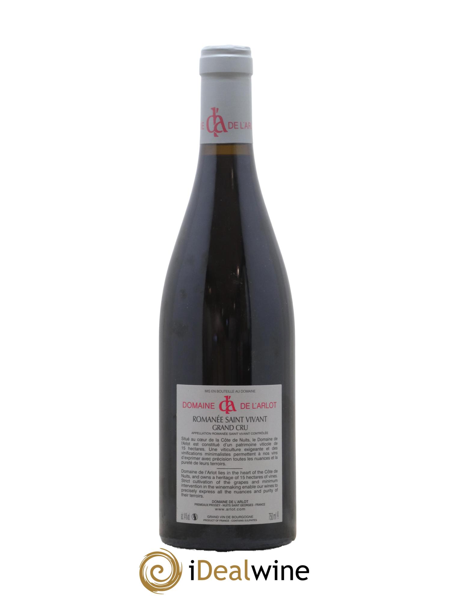 Romanée-Saint-Vivant Grand Cru Domaine de l'Arlot 2020 - Lot de 1 bouteille - 1