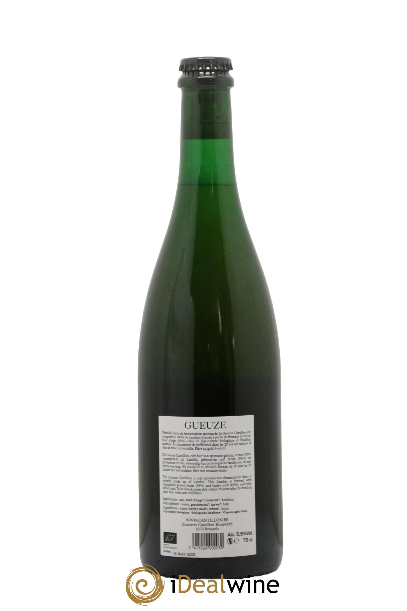 Bière Lambic Bio New Label Gueuze Cantillon (bottled 2023) - Lot de 1 bouteille - 1