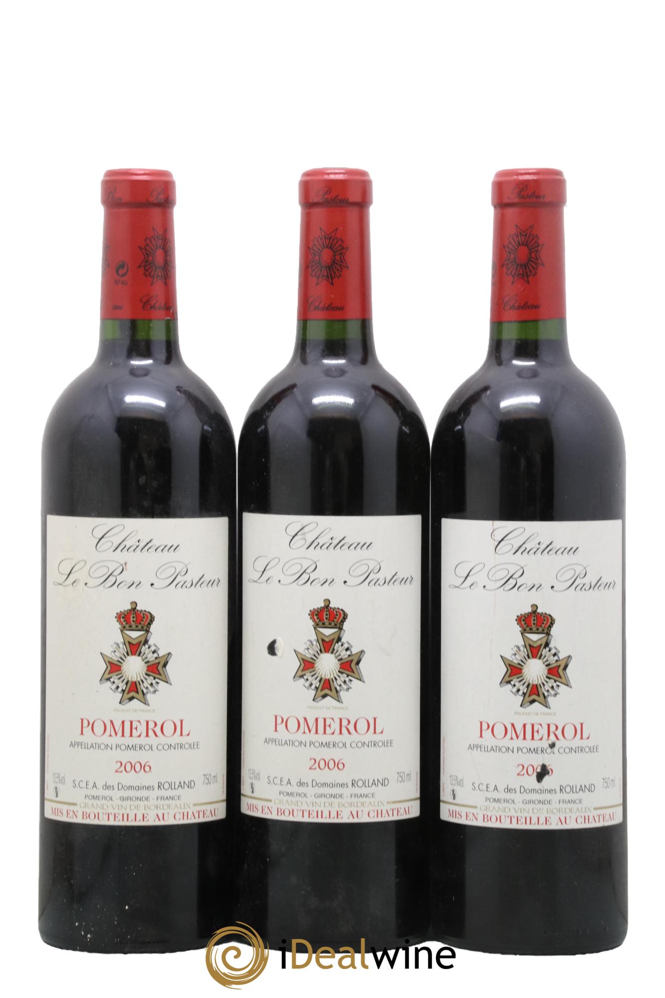 Château le Bon Pasteur 2006 - Lot de 3 bouteilles - 0