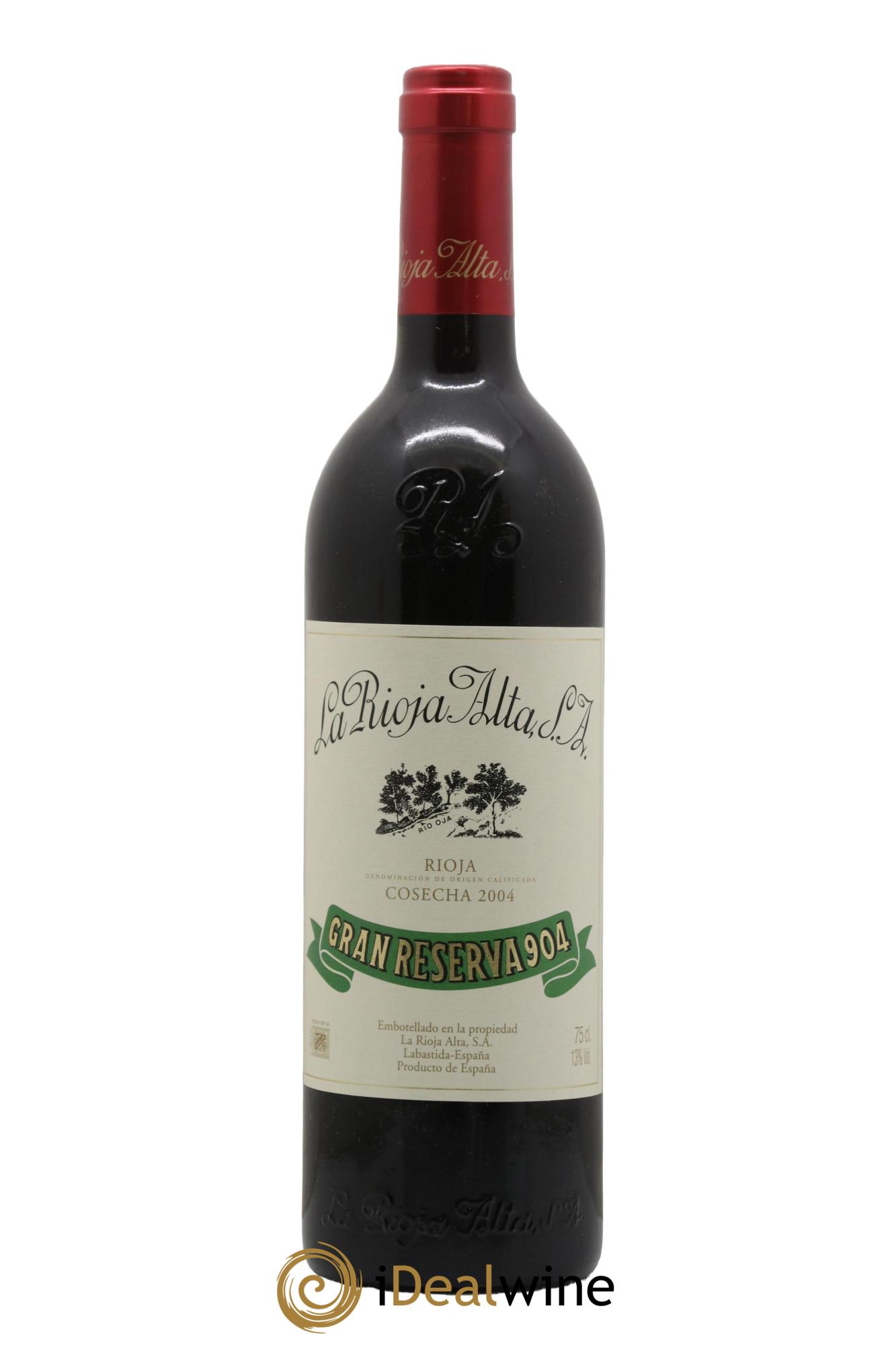 Rioja DOCa Gran Reserva 904 La Rioja Alta 2004 - Lot of 1 bottle - 0