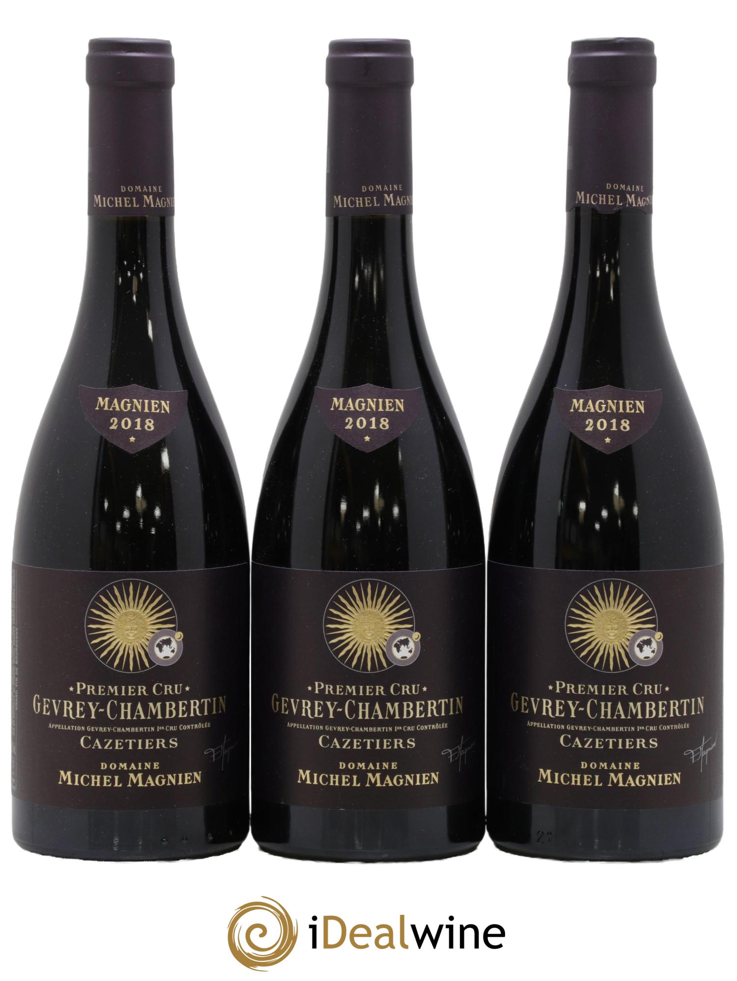 Gevrey-Chambertin 1er Cru Cazetiers Michel Magnien 2018 - Posten von 3 Flaschen - 0