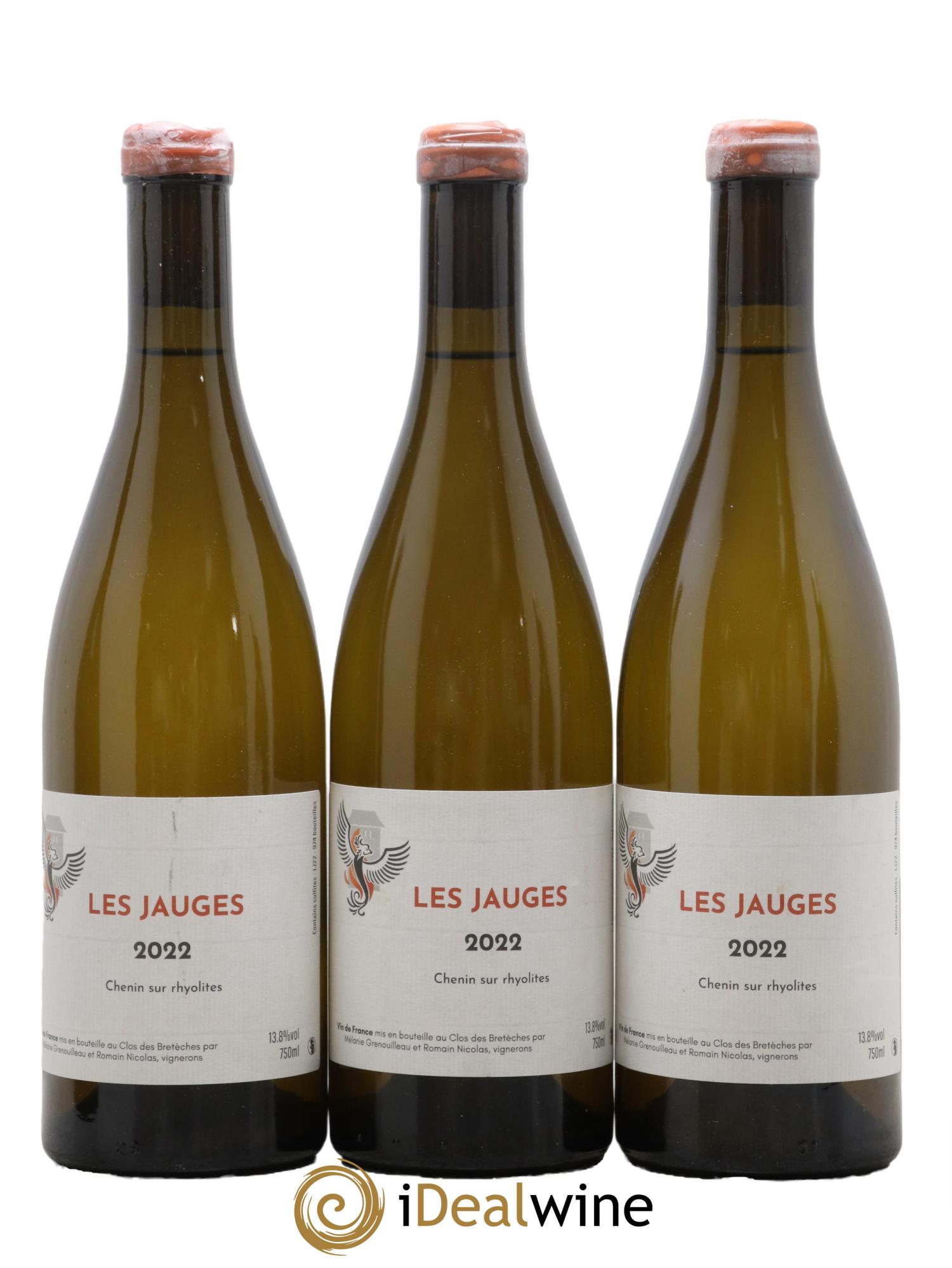 Vin de France Les Jauges Clos Des Bretèches 2022 - Lot de 3 bouteilles - 0