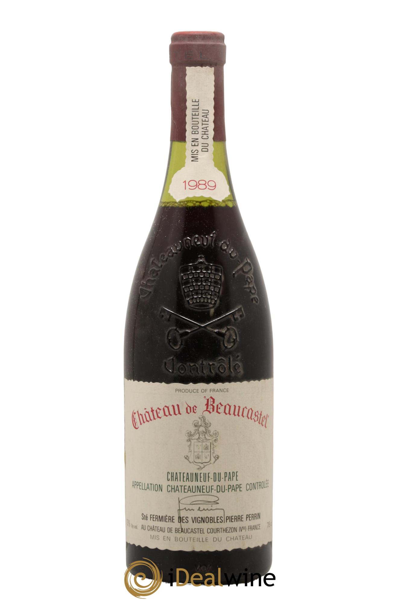 Châteauneuf-du-Pape Château de Beaucastel Famille Perrin 1989 - Posten von 1 Flasche - 0
