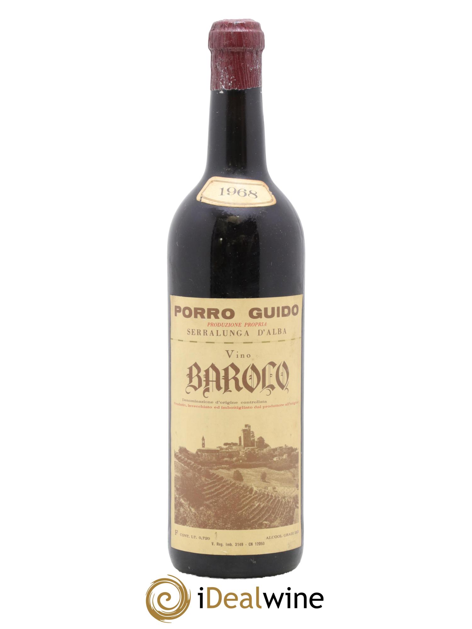 Barolo Porro Guido 1968 - Lot of 1 bottle - 0