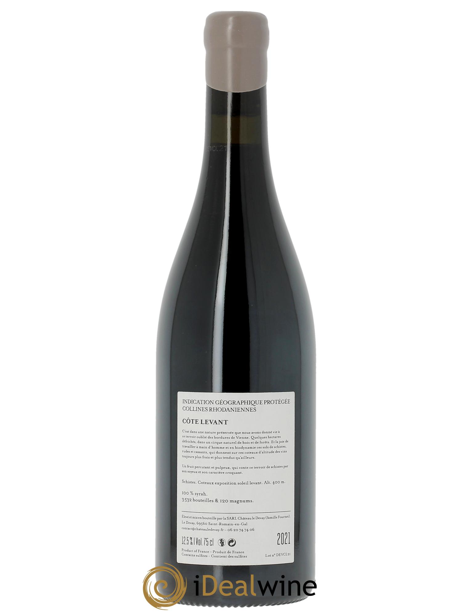 IGP Collines Rhodaniennes Côte Levant Château le Devay  2021 - Posten von 1 Flasche - 1