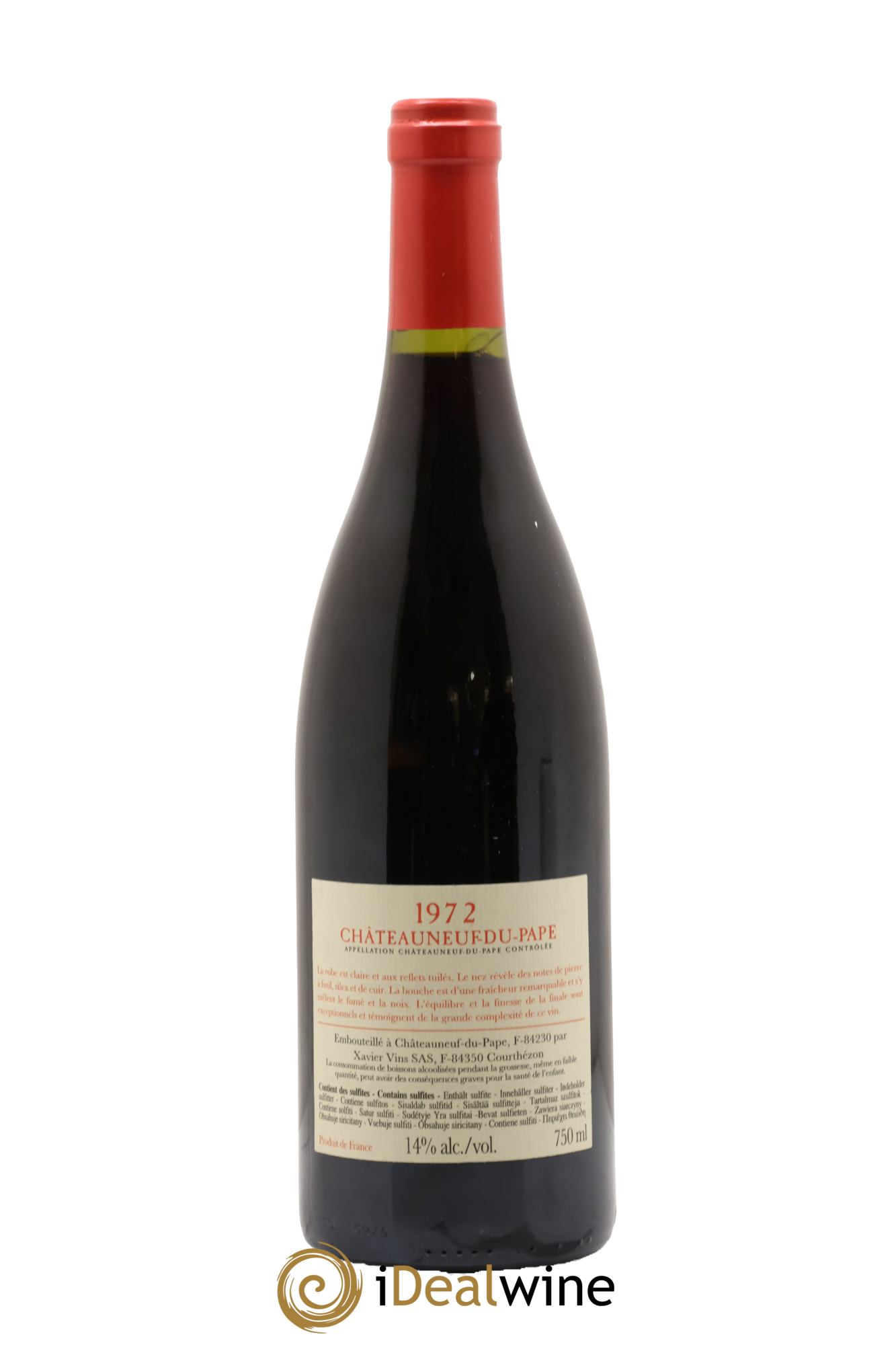 Châteauneuf-du-Pape 1972 Xavier Vignon 1972 - Lot de 1 bouteille - 1
