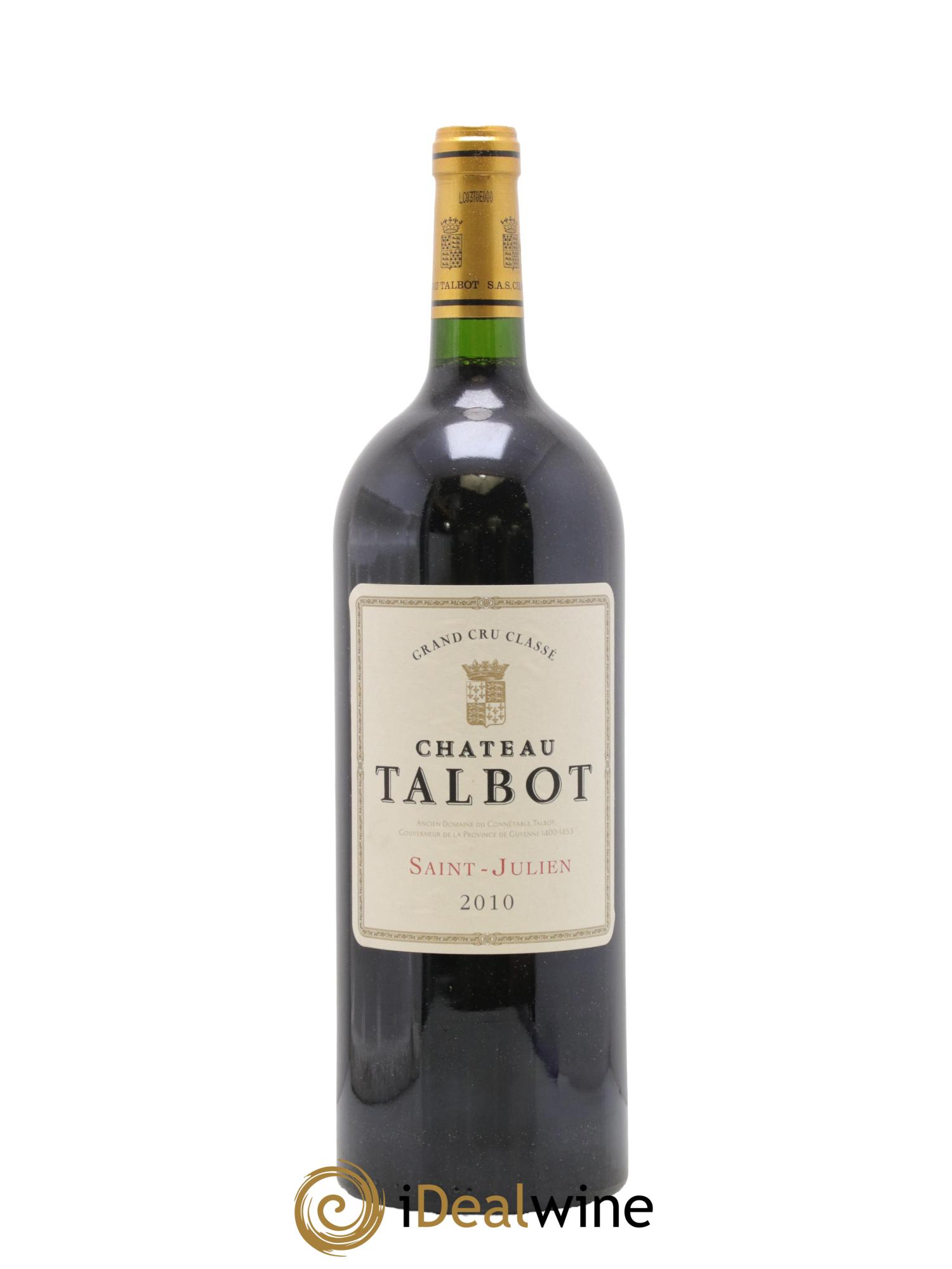 Château Talbot 4ème Grand Cru Classé 2010 - Posten von 1 Magnum - 0