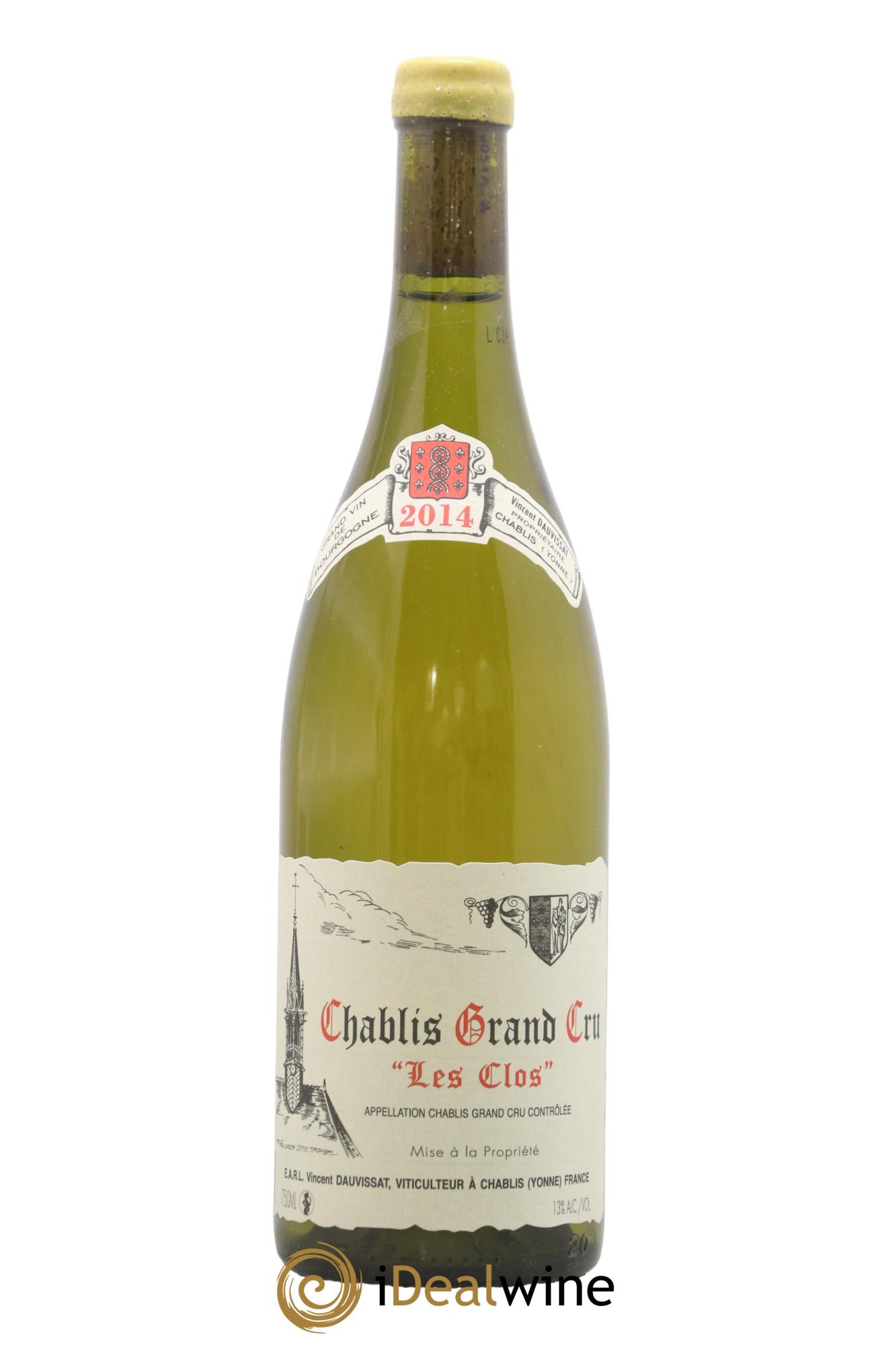 Chablis Grand Cru Les Clos Vincent Dauvissat (Domaine) 2014 - Lot of 1 bottle - 0