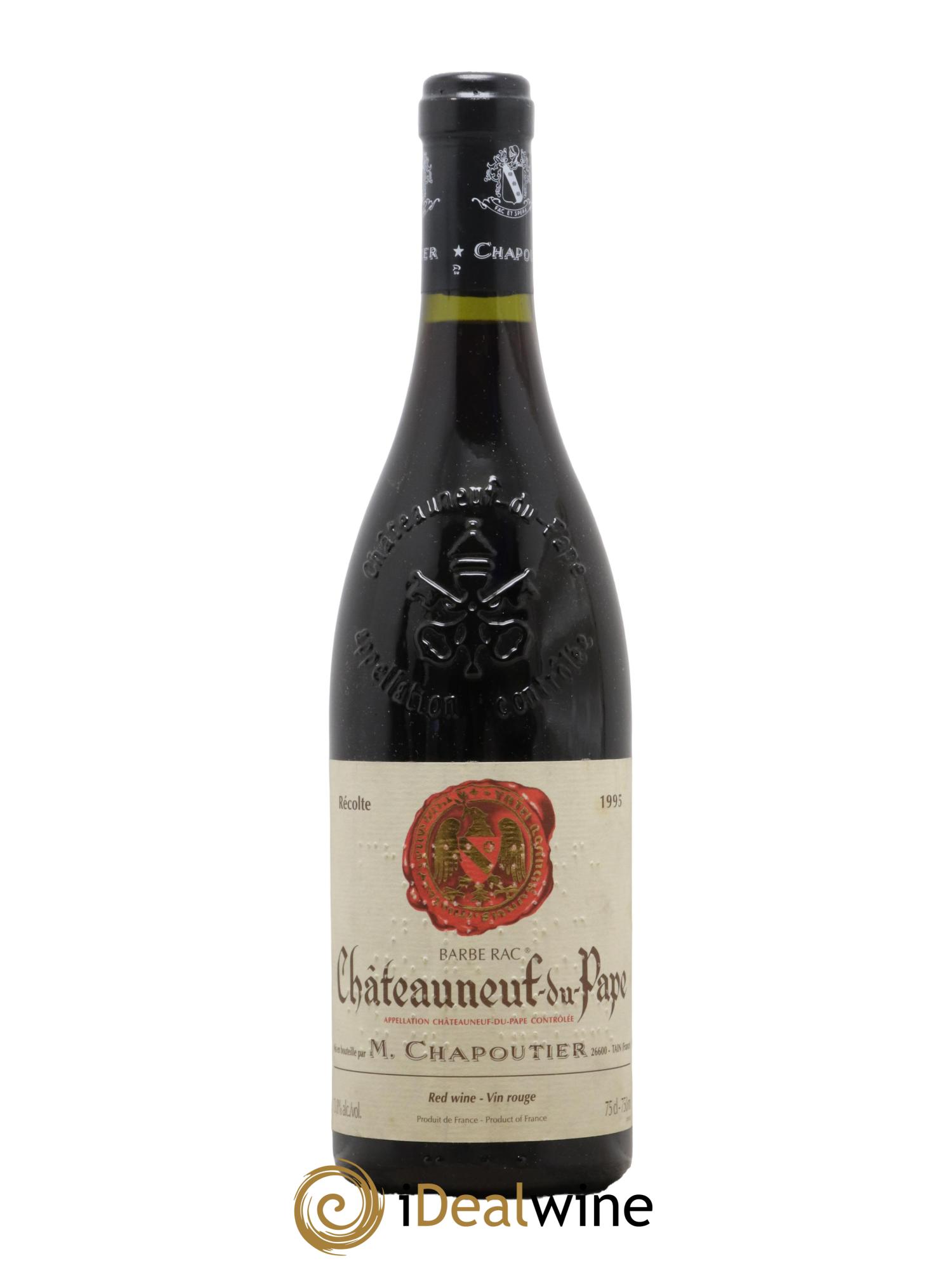 Châteauneuf-du-Pape Barbe Rac Chapoutier 1995 - Posten von 1 Flasche - 0