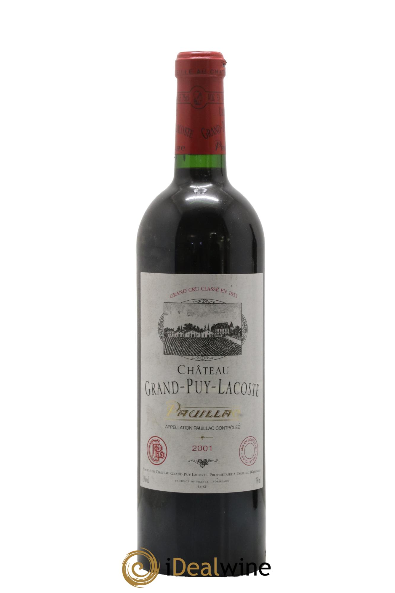 Château Grand Puy Lacoste 5ème Grand Cru Classé 2001 - Lot of 1 bottle - 0