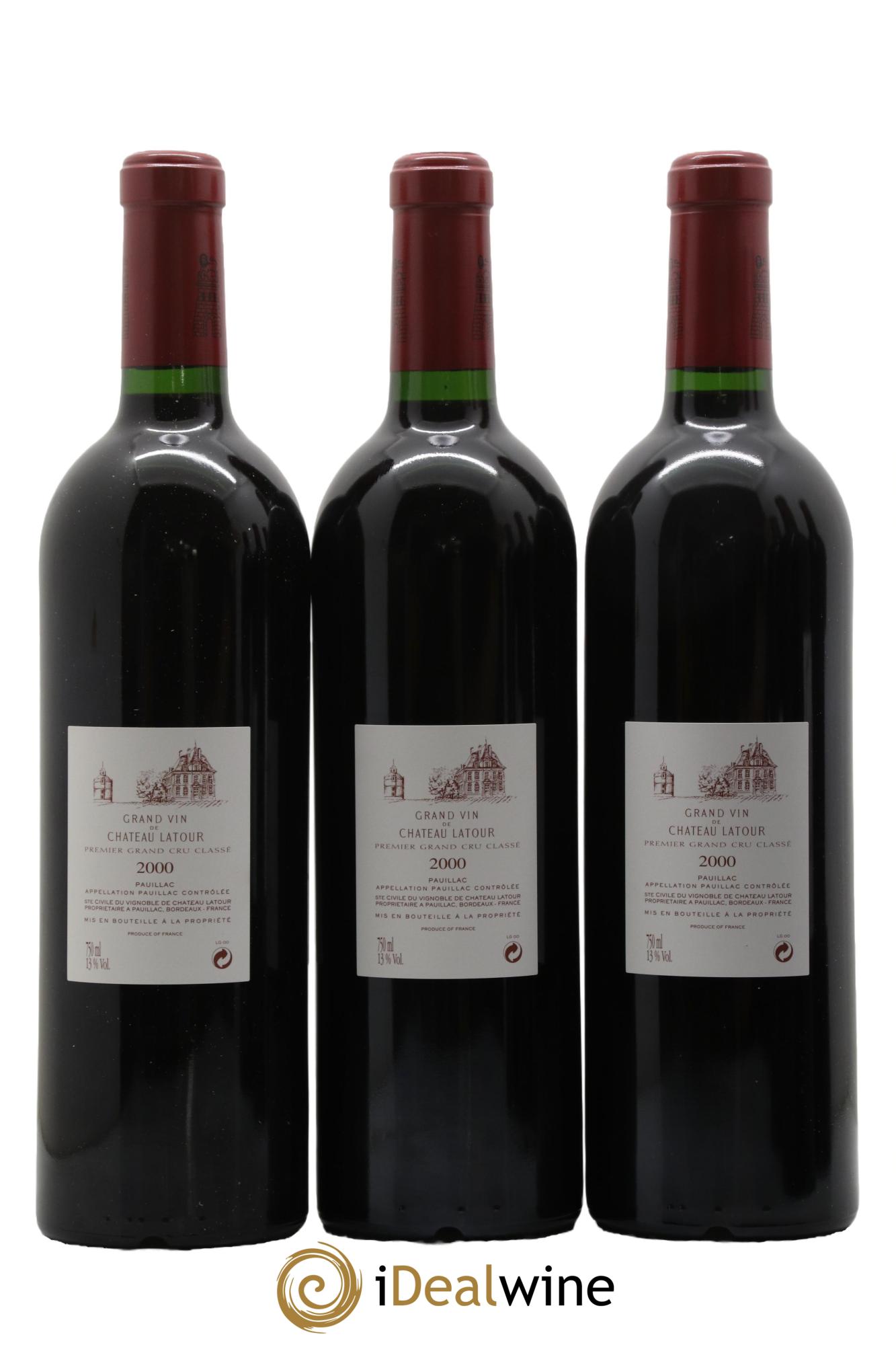 Château Latour 1er Grand Cru Classé  2000 - Lot de 6 bouteilles - 4