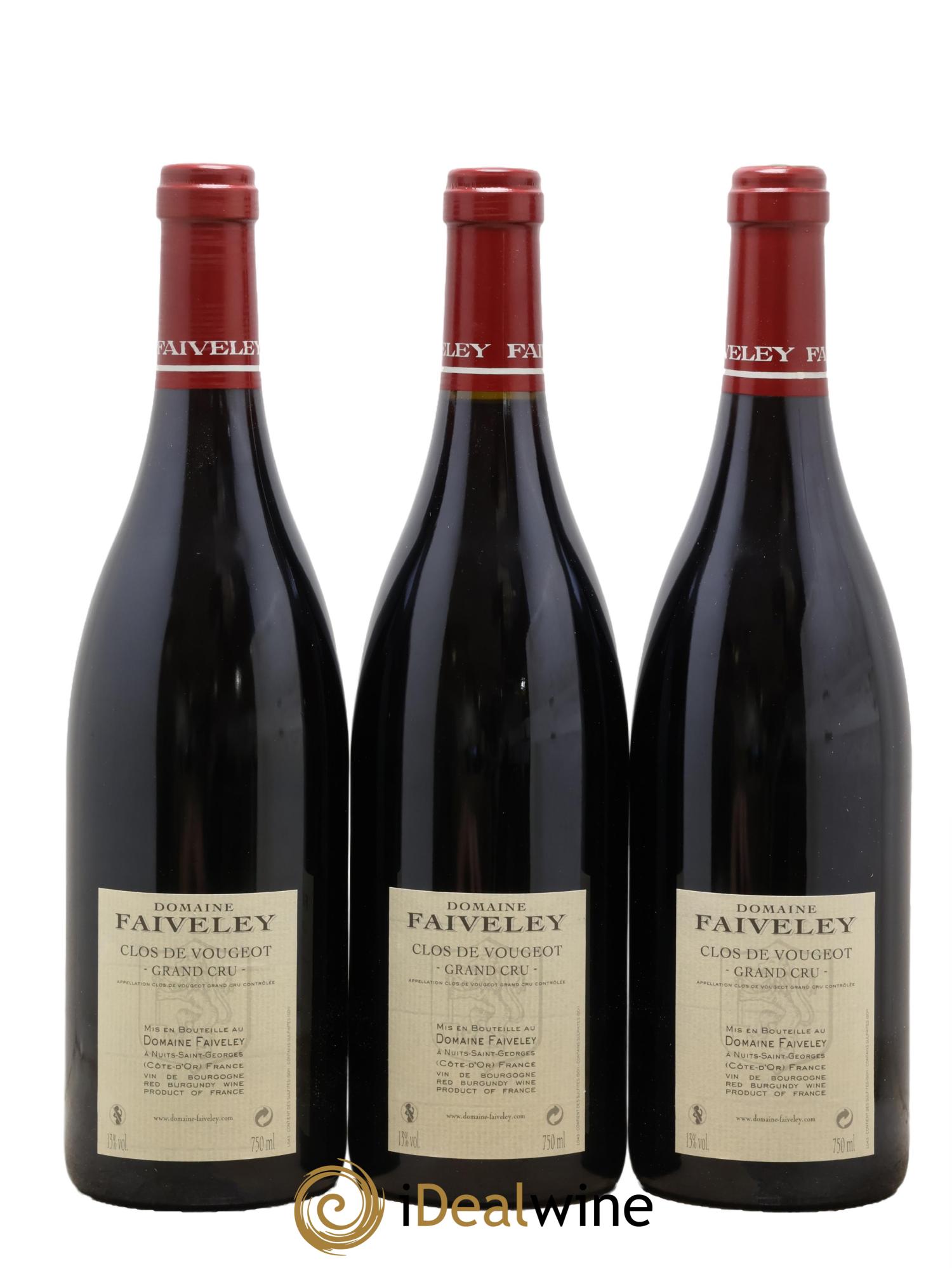 Clos de Vougeot Grand Cru Faiveley 2011 - Lotto di 3 bottiglie - 1